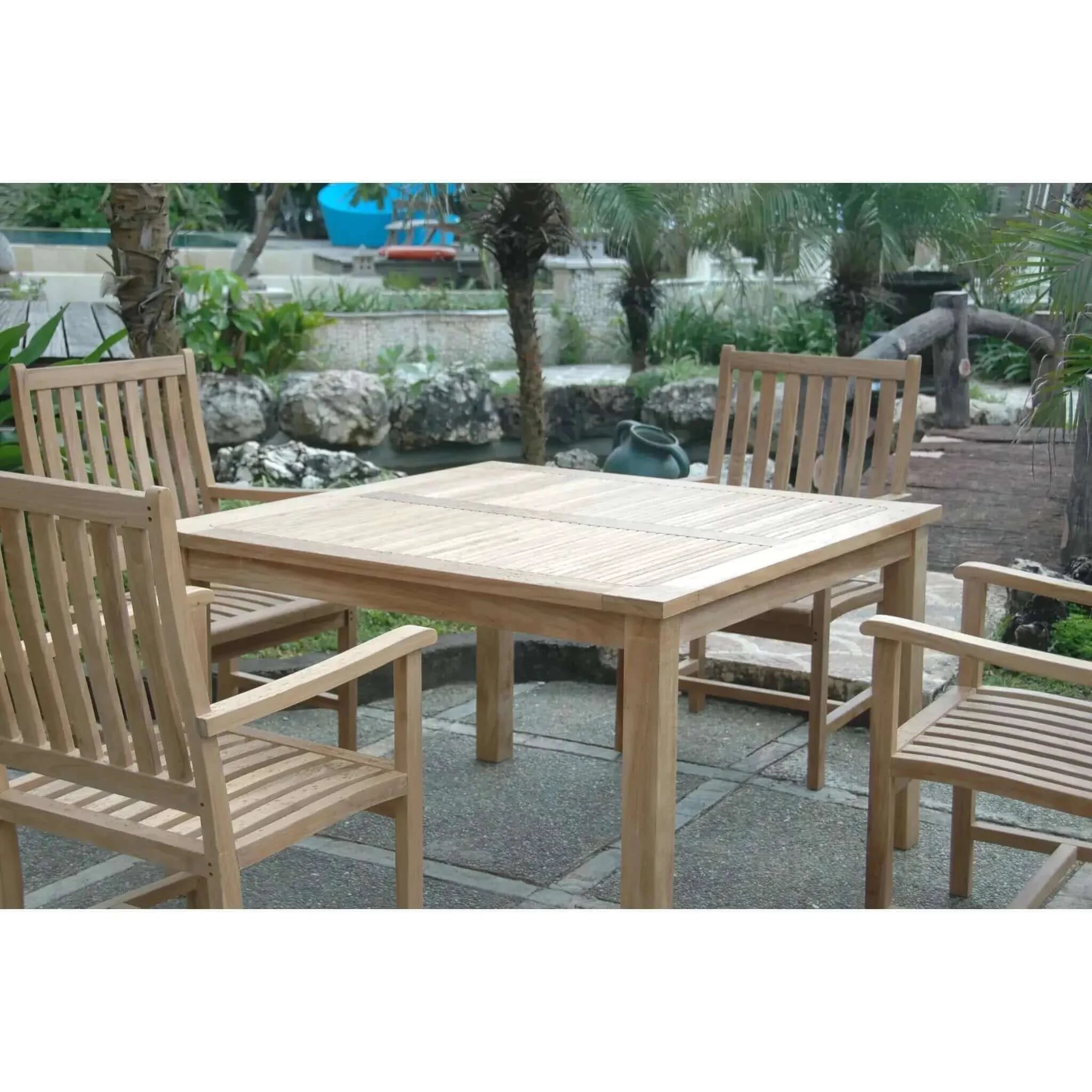 Anderson Teak Windsor Wilshire 5-Pieces Dining Set-61