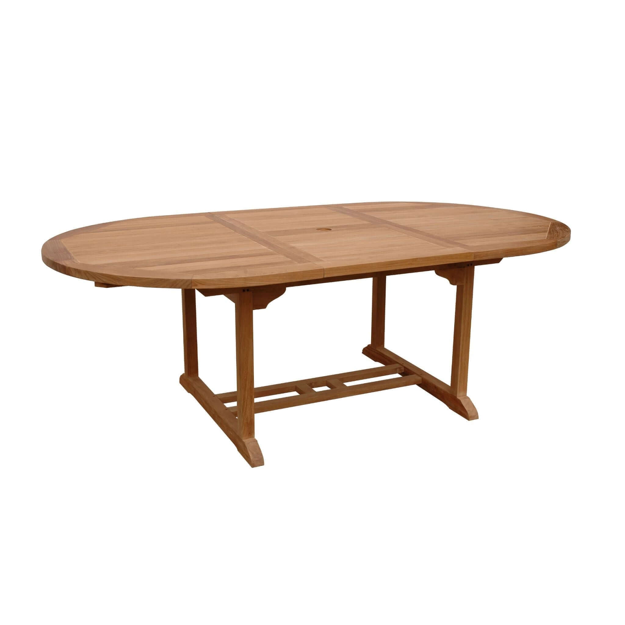 Anderson Teak Bahama Oval Extension Table Extra Thick Wood TBX-071VT