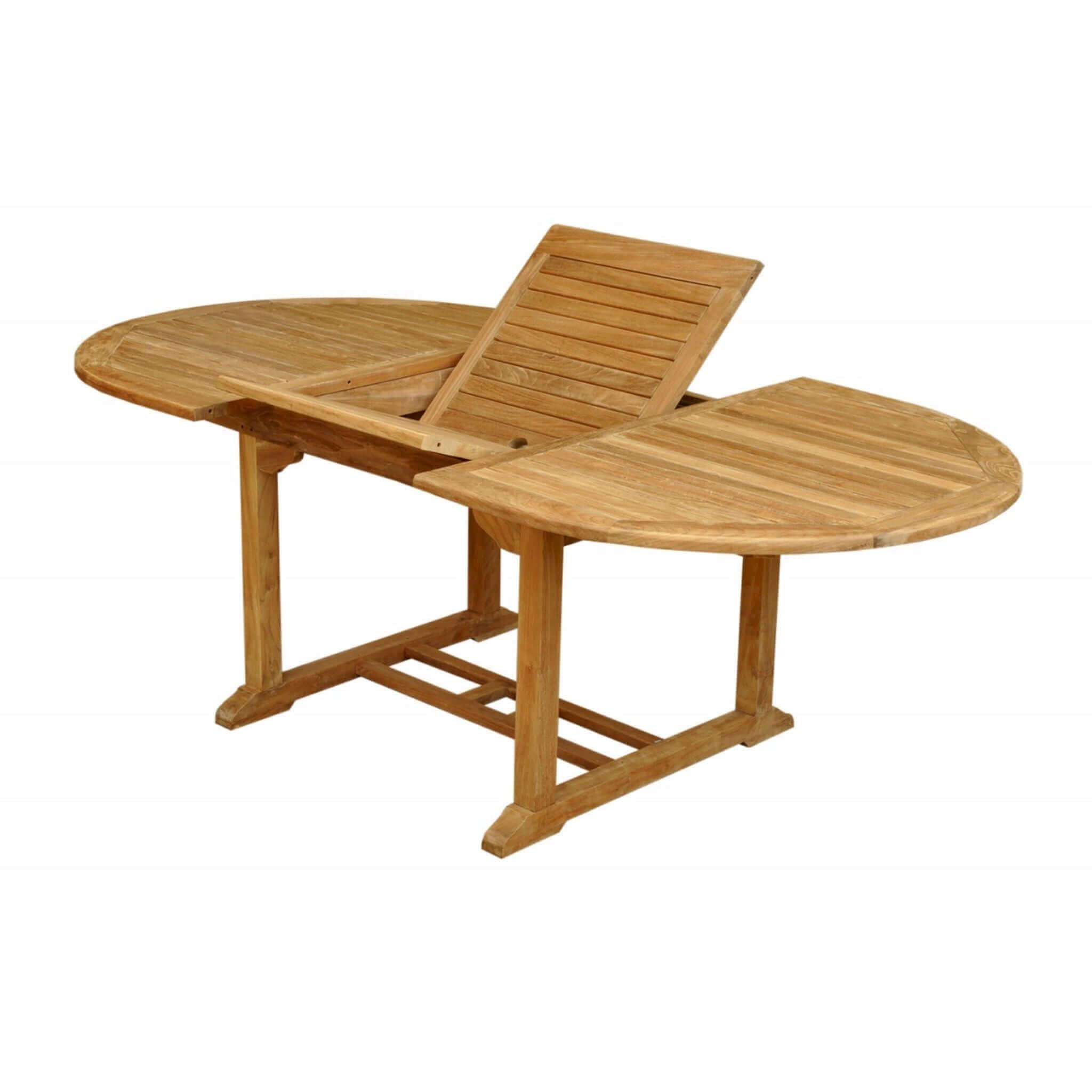 Anderson Teak Bahama Oval Extension Table Extra Thick Wood TBX-071VT