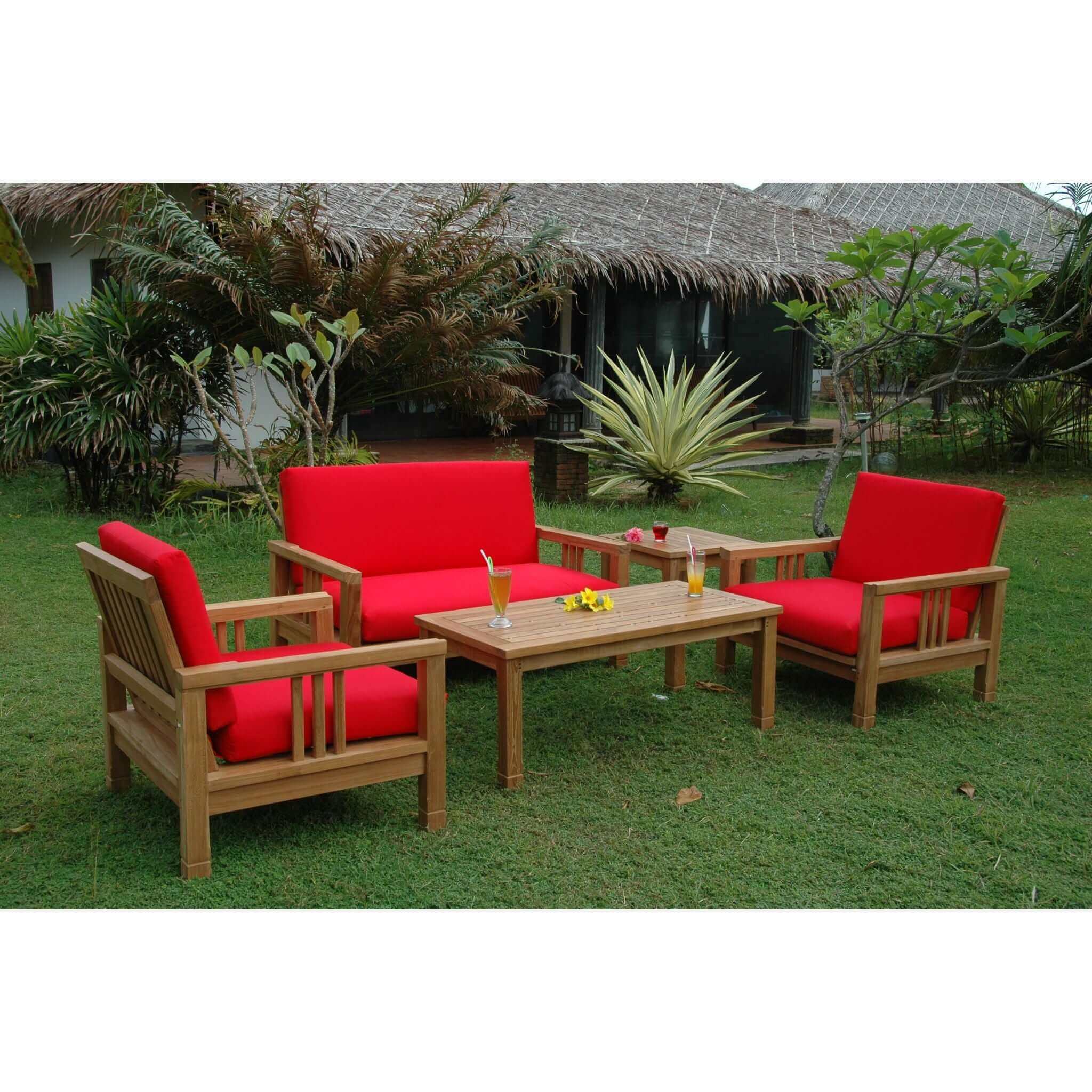 Anderson Teak SouthBay Deep Seating 5-Pieces Conversation SET-251