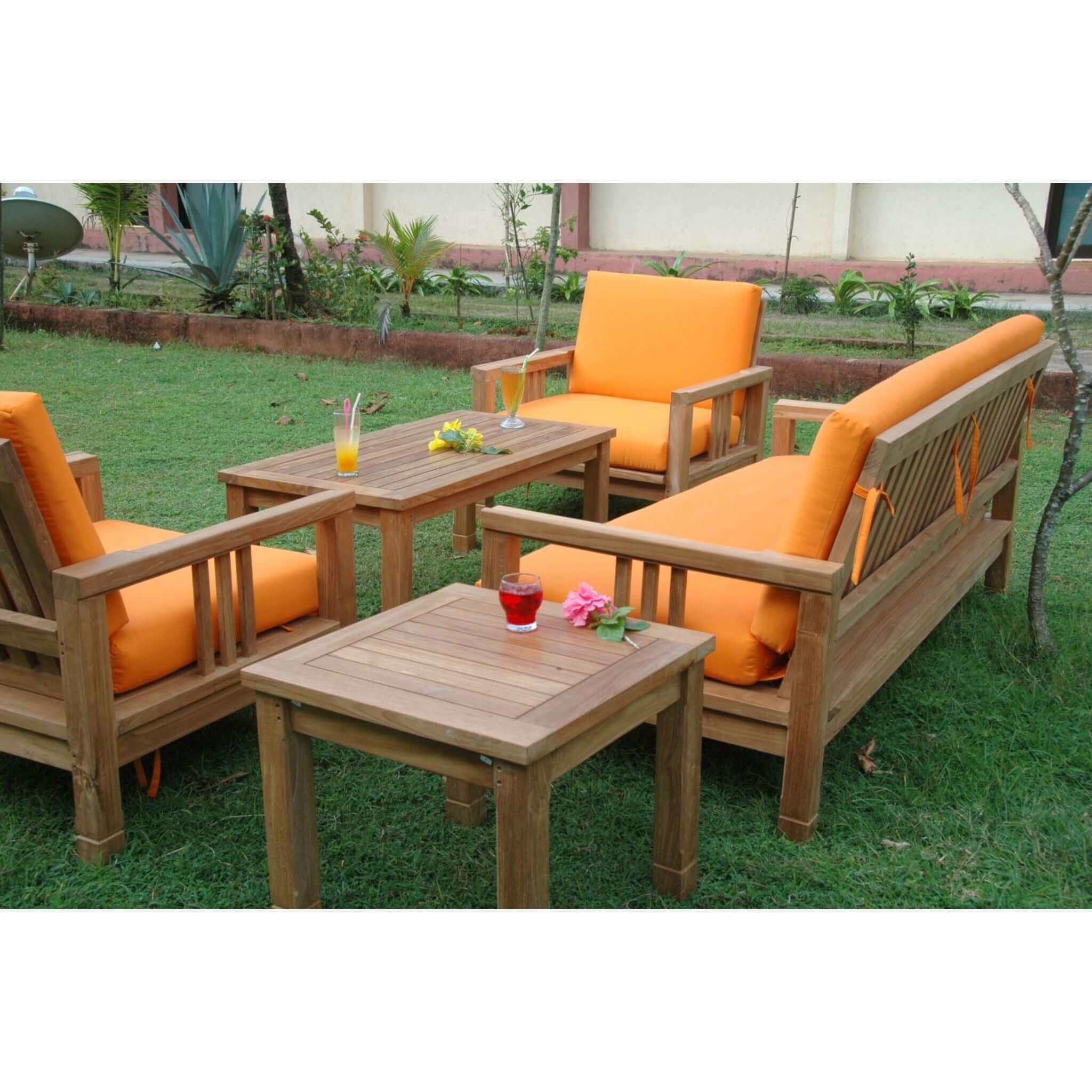 Anderson Teak SouthBay Deep Seating 5-Pieces Conversation SET-252