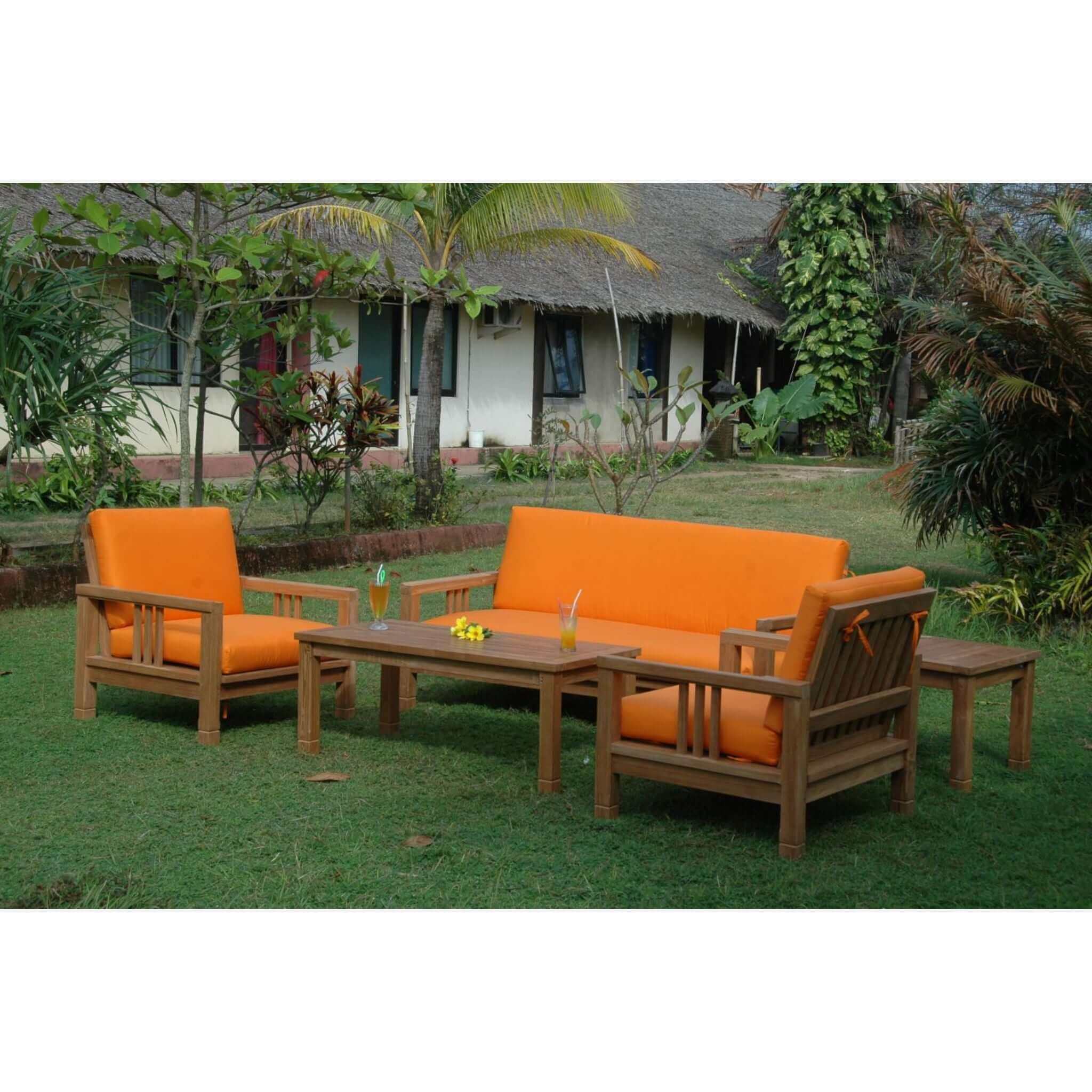 Anderson Teak SouthBay Deep Seating 5-Pieces Conversation SET-252