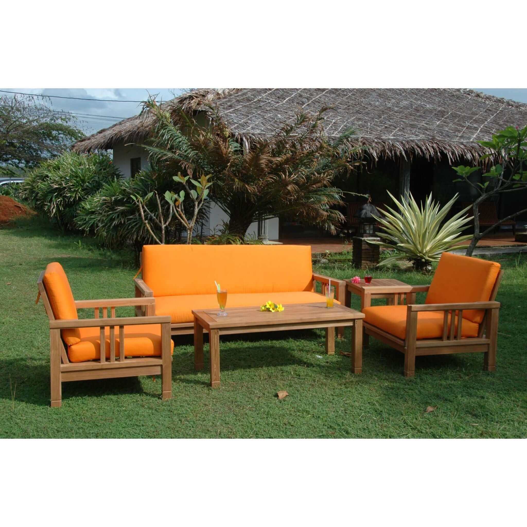 Anderson Teak SouthBay Deep Seating 5-Pieces Conversation SET-252