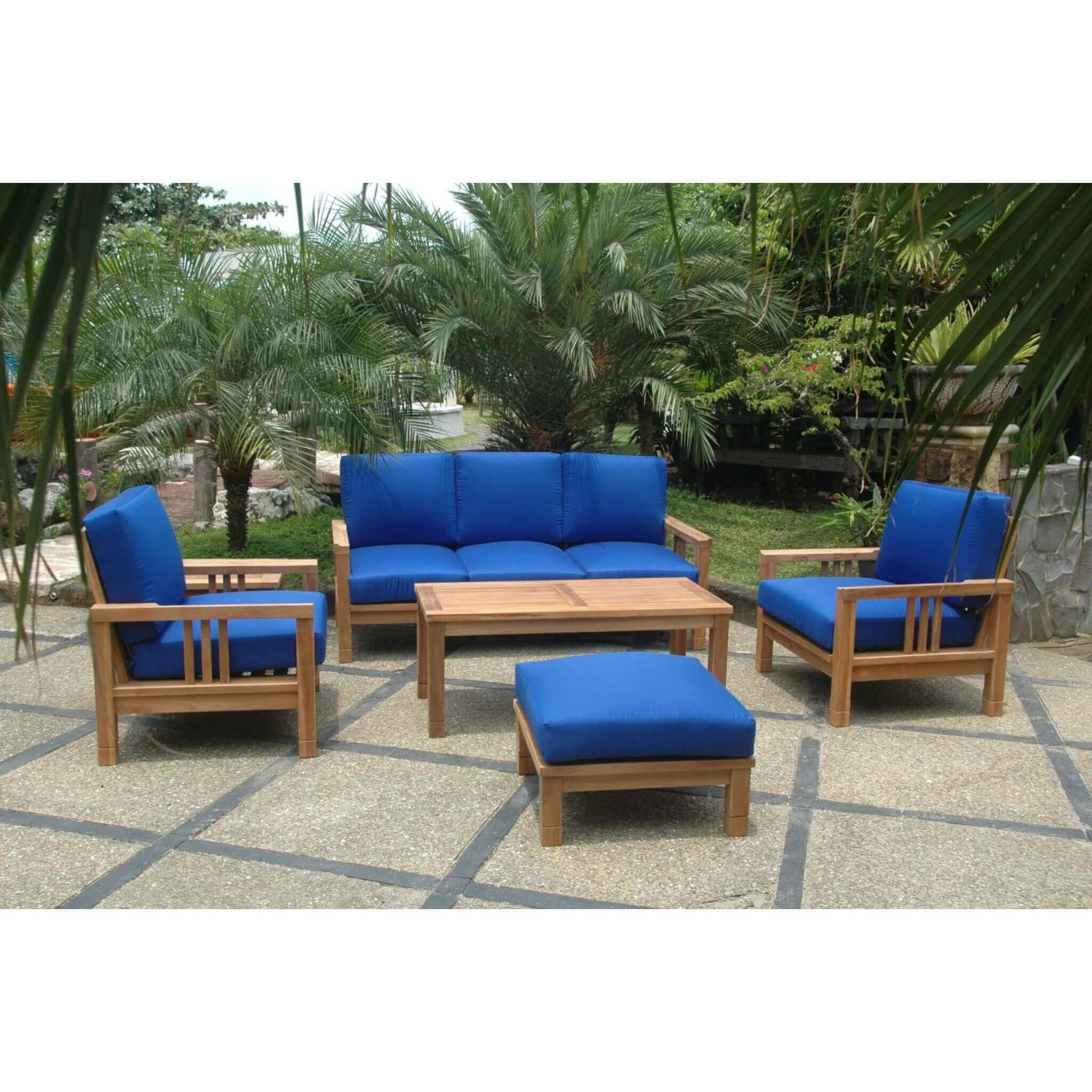 Anderson Teak SouthBay Deep Seating 6-Pieces Conversation Set A SET-253