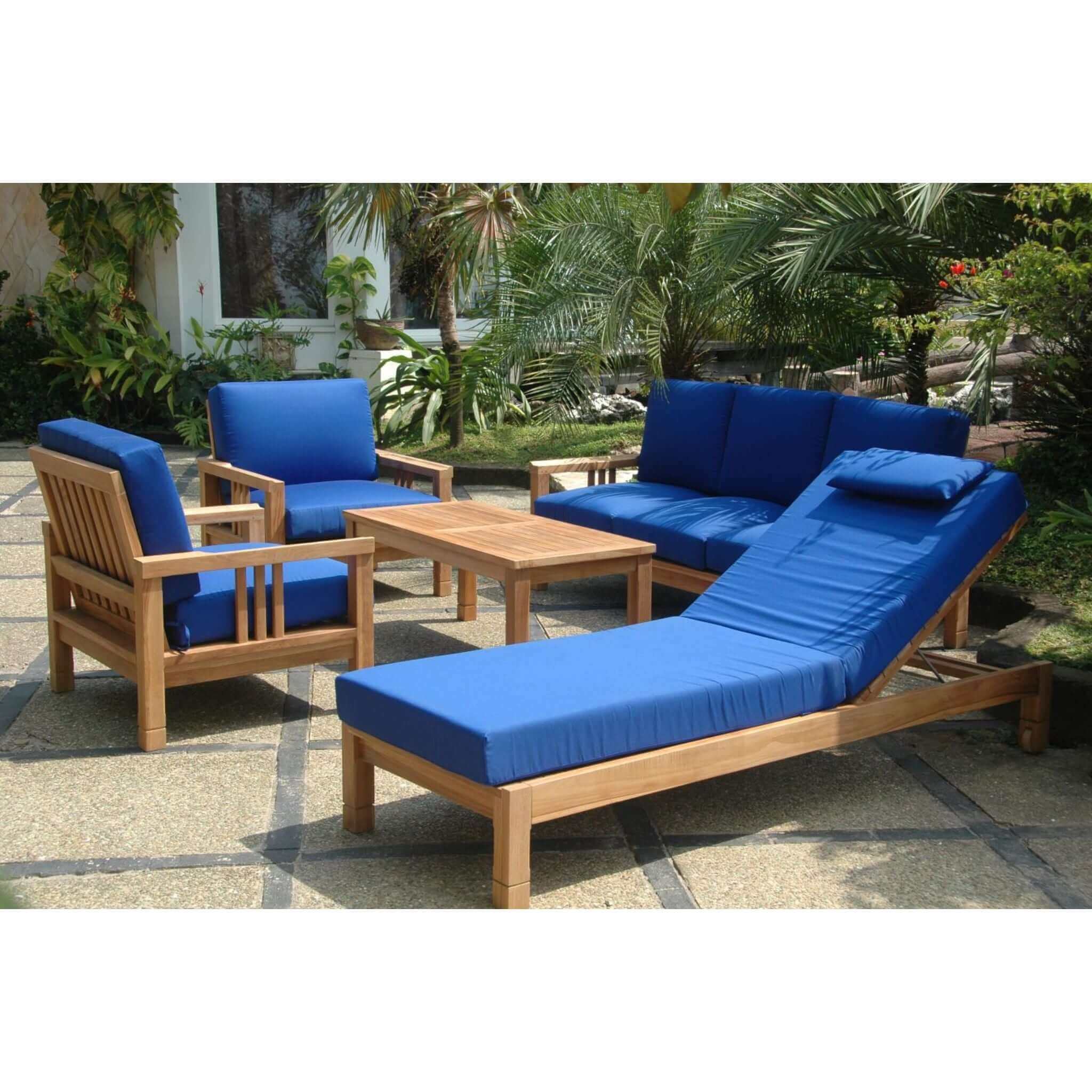 Anderson Teak SouthBay Deep Seating 6-Pieces Conversation SET-254