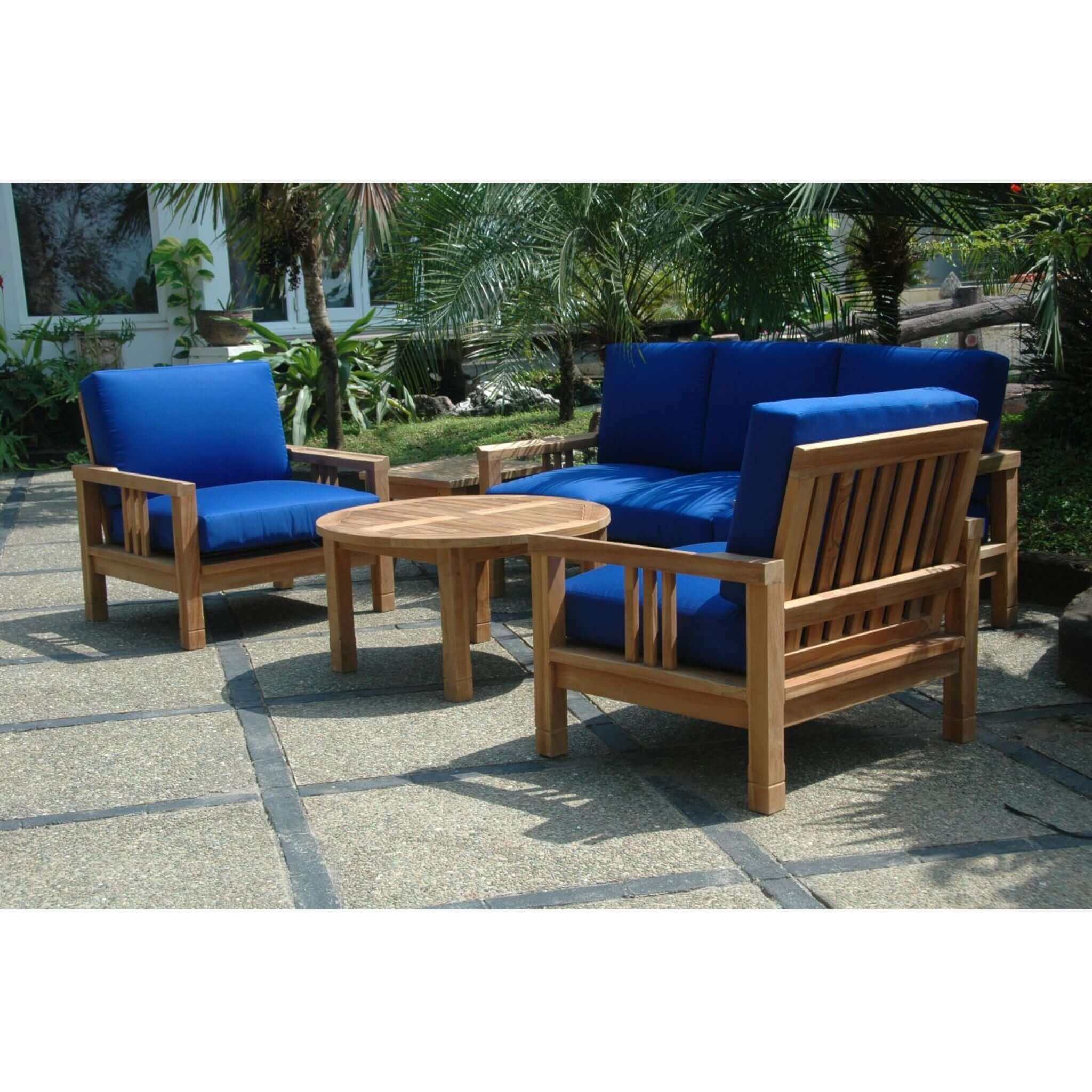 Anderson Teak SouthBay Deep Seating 5-Pieces Conversation SET-251