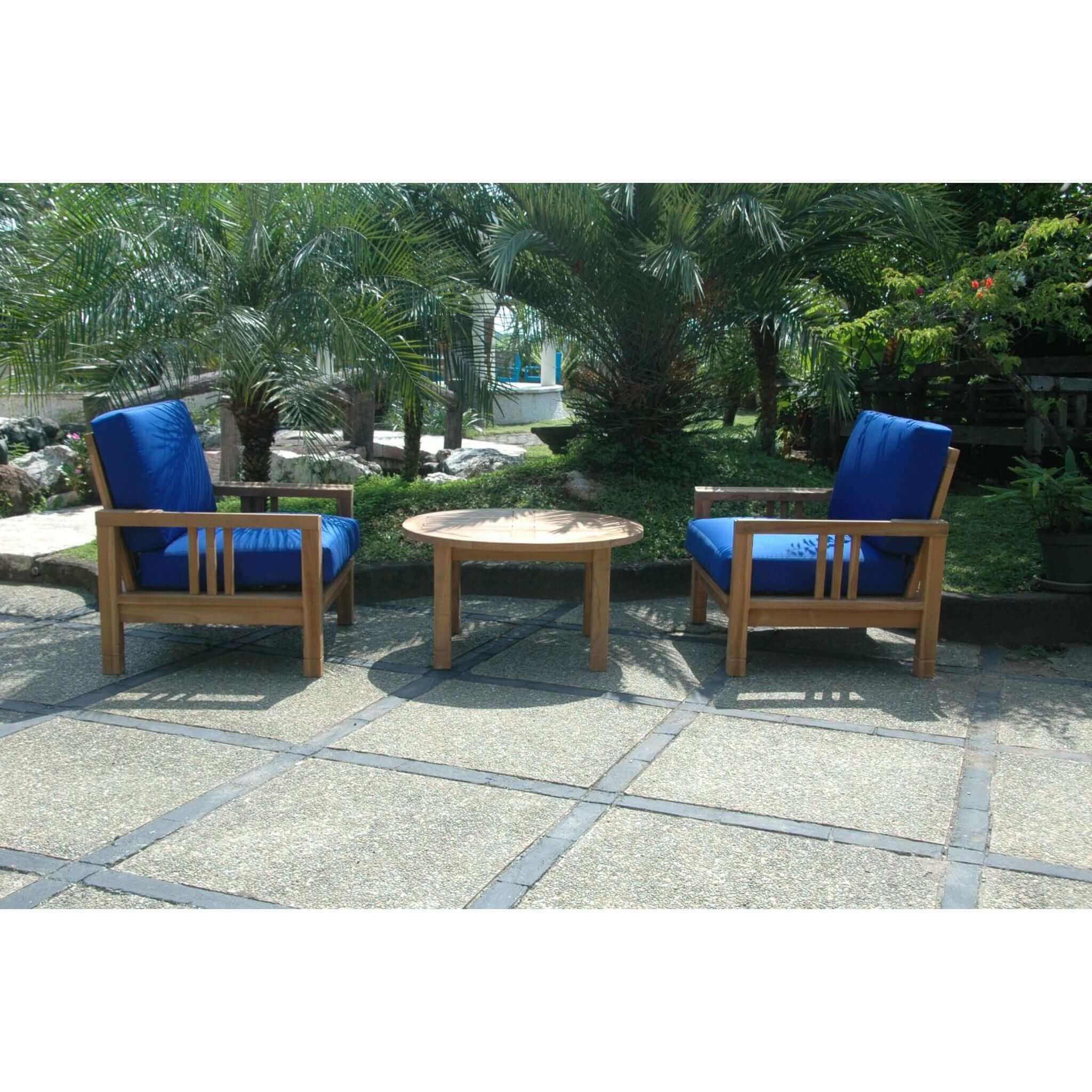 Anderson Teak SouthBay Deep Seating 3-Pieces Conversation SET-257