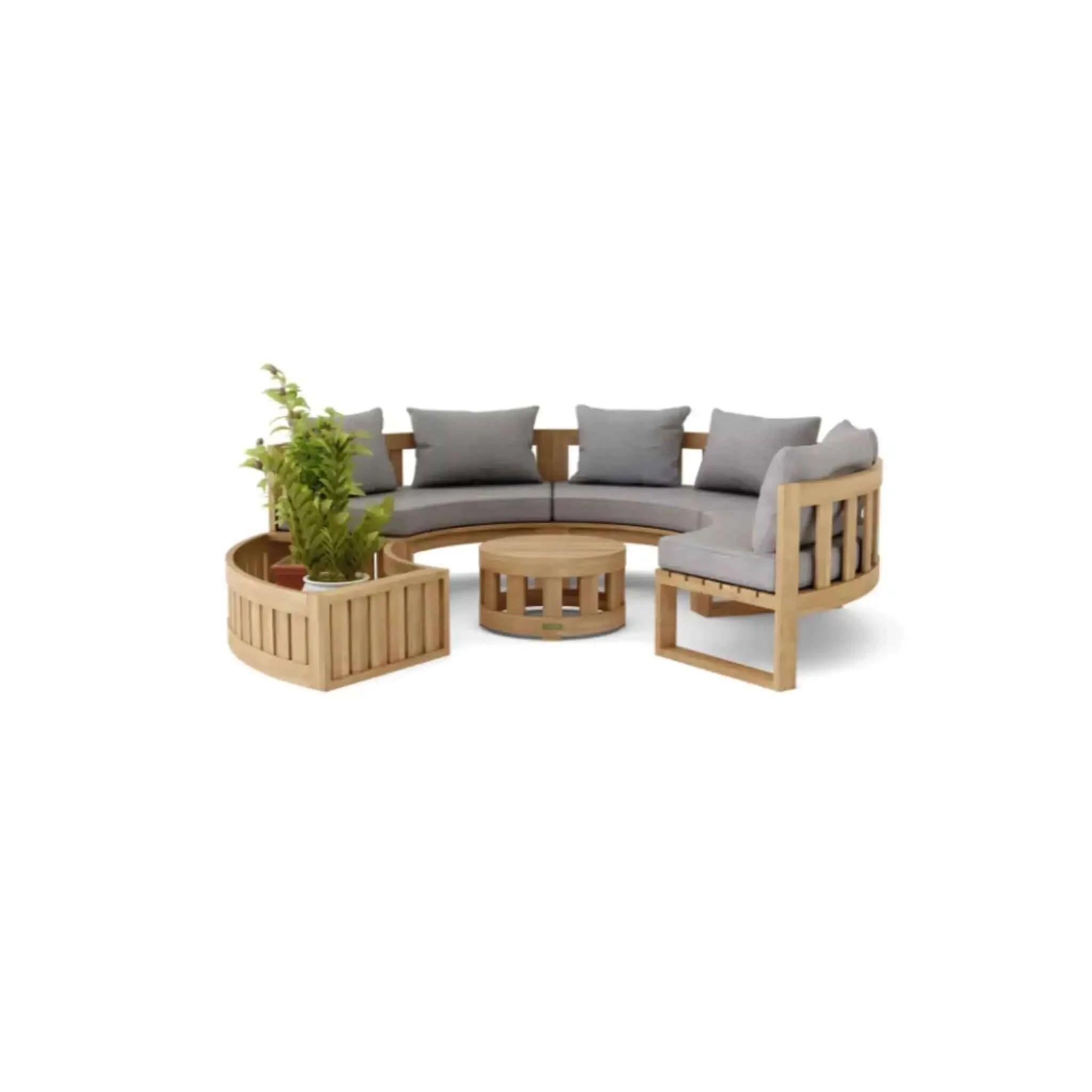 Anderson Teak Circular Modular Deep Seating Set 808