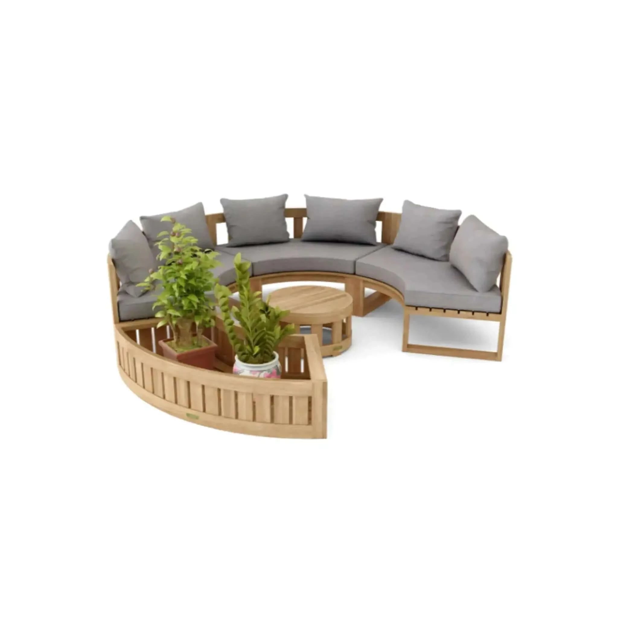 Anderson Teak Circular Modular Deep Seating Set 808