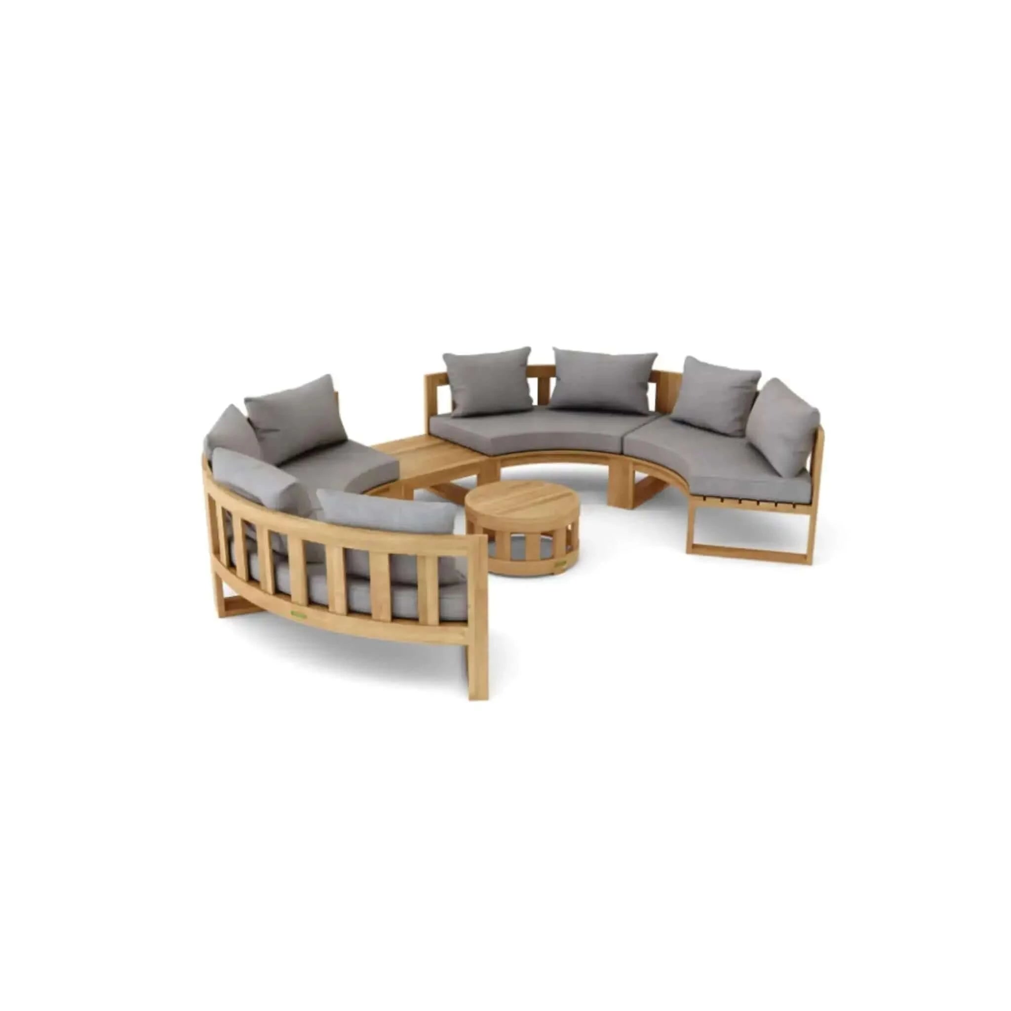 Anderson Teak Circular Modular Deep Seating Set 811