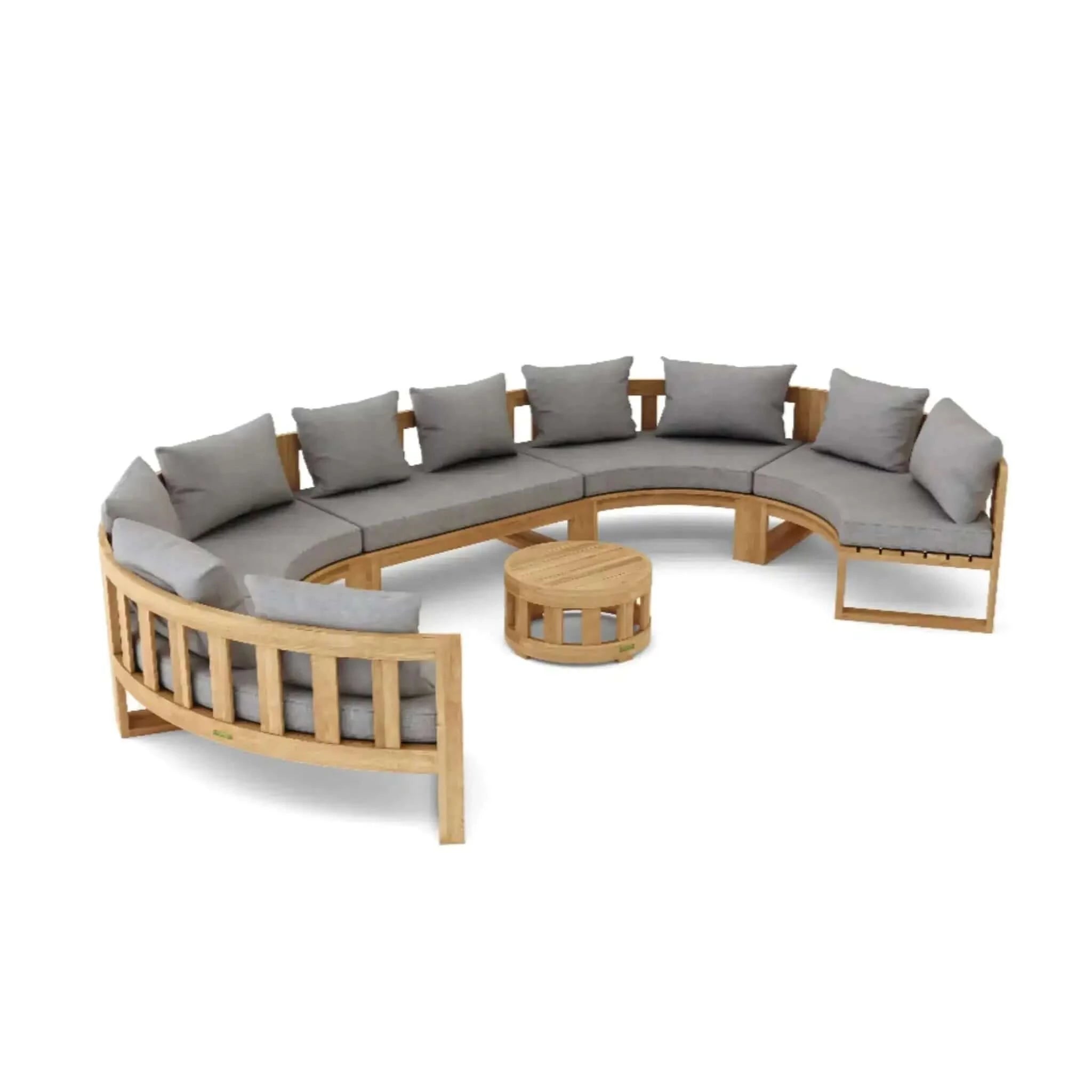 Anderson Teak Circular Modular Deep Seating Set 812