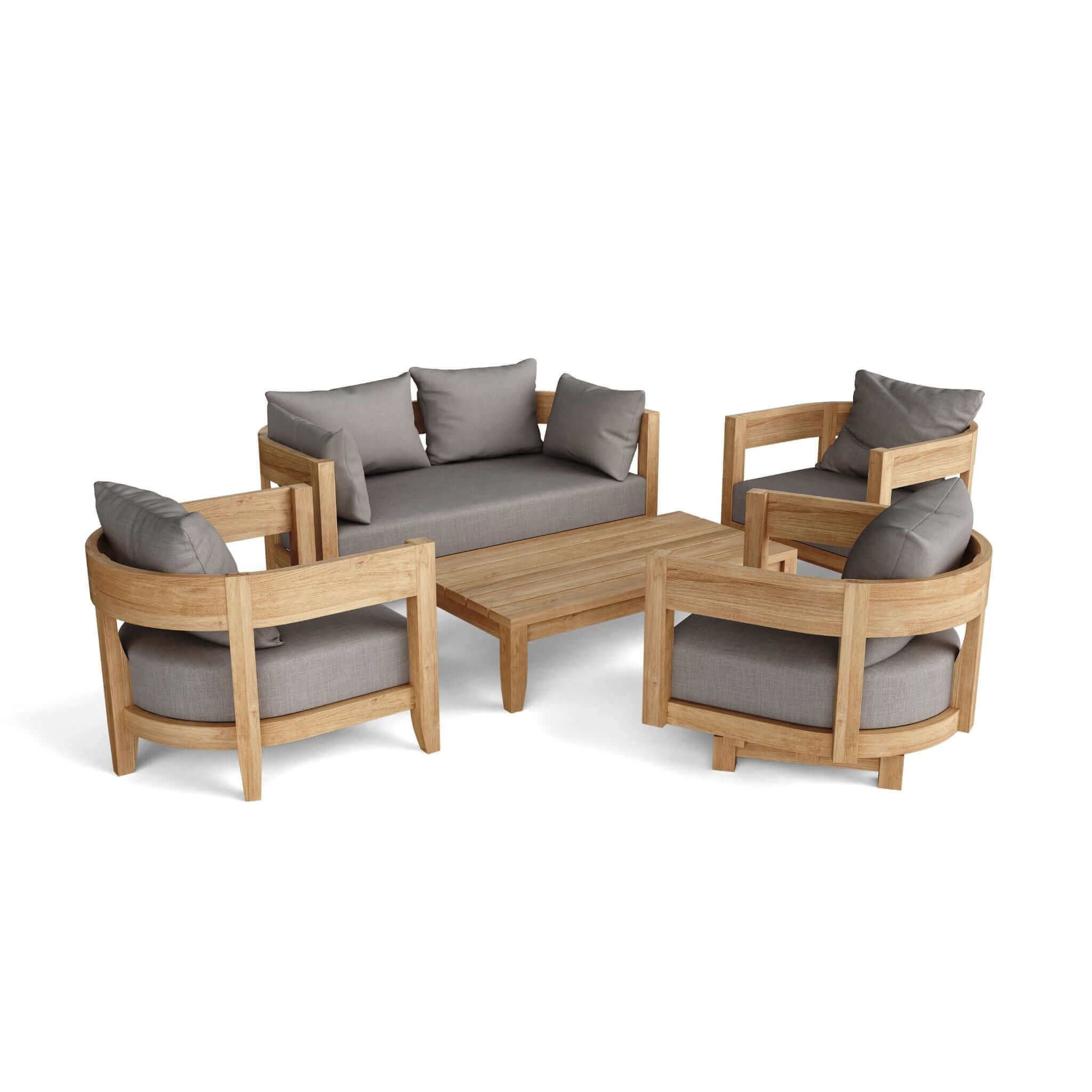 Anderson Teak Coronado 5 Pieces Deep Seating Set-173