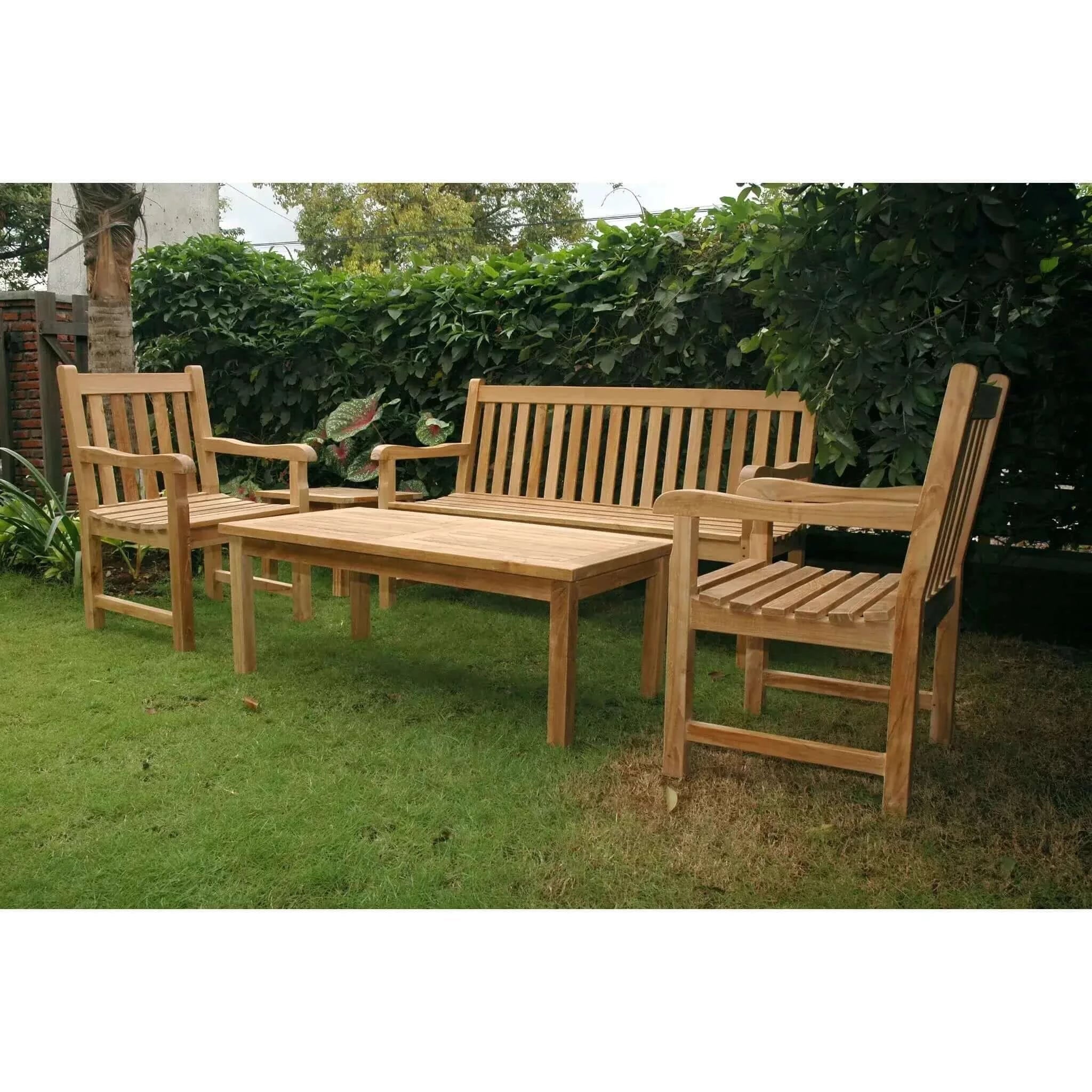 Anderson Teak Classic 3-Seater 5-Pieces Conversation Set-44