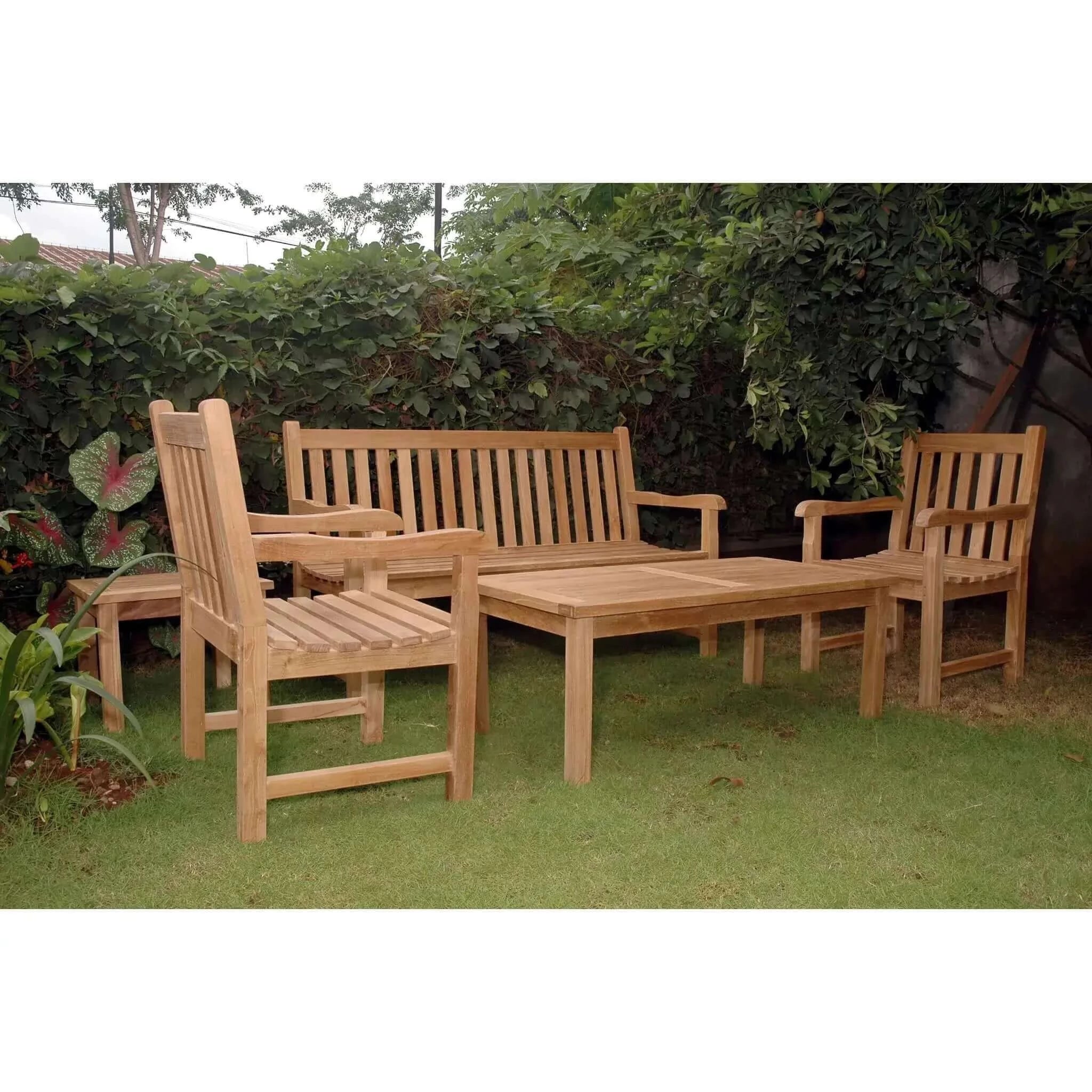 Anderson Teak Classic 3-Seater 5-Pieces Conversation Set-44