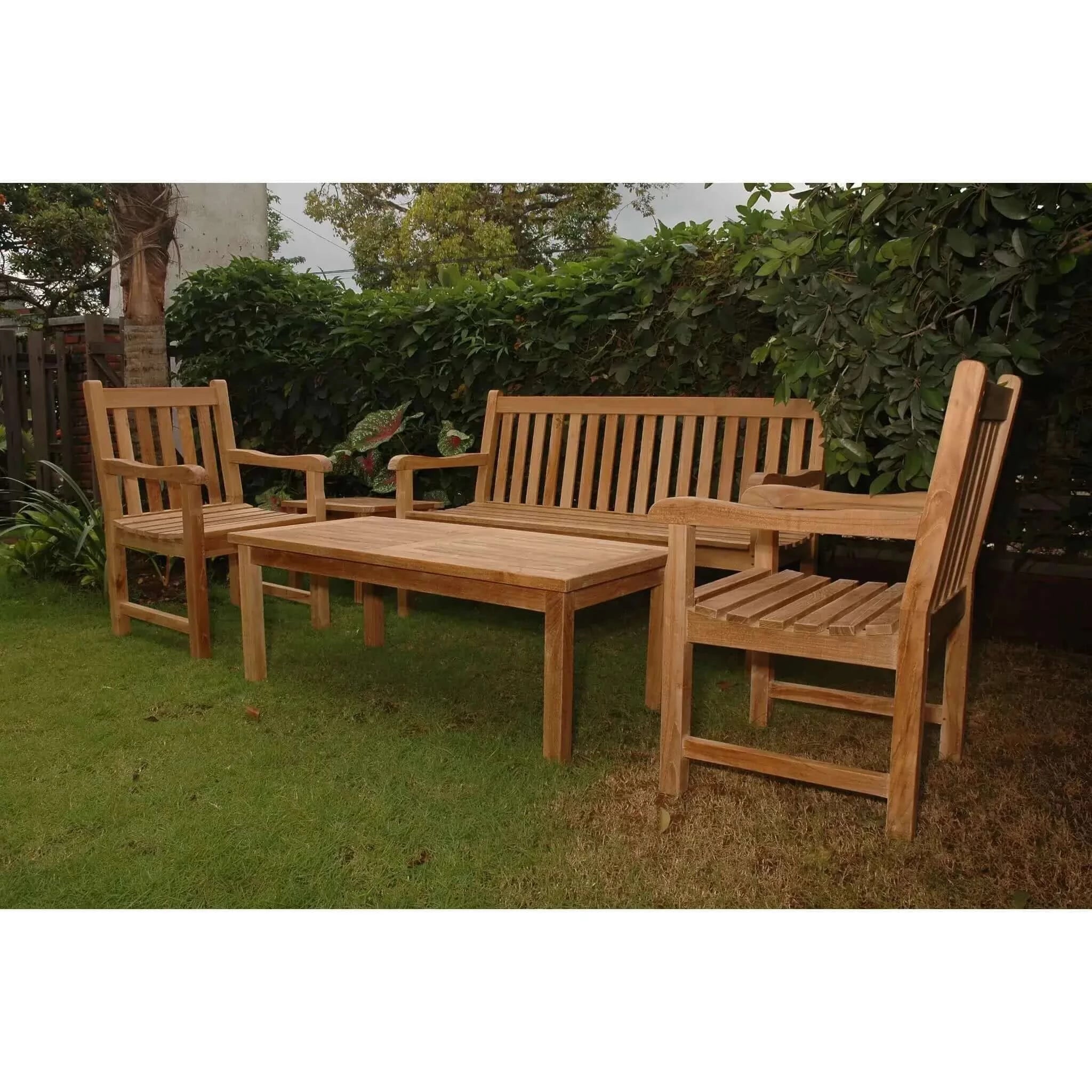 Anderson Teak Classic 3-Seater 5-Pieces Conversation Set-44