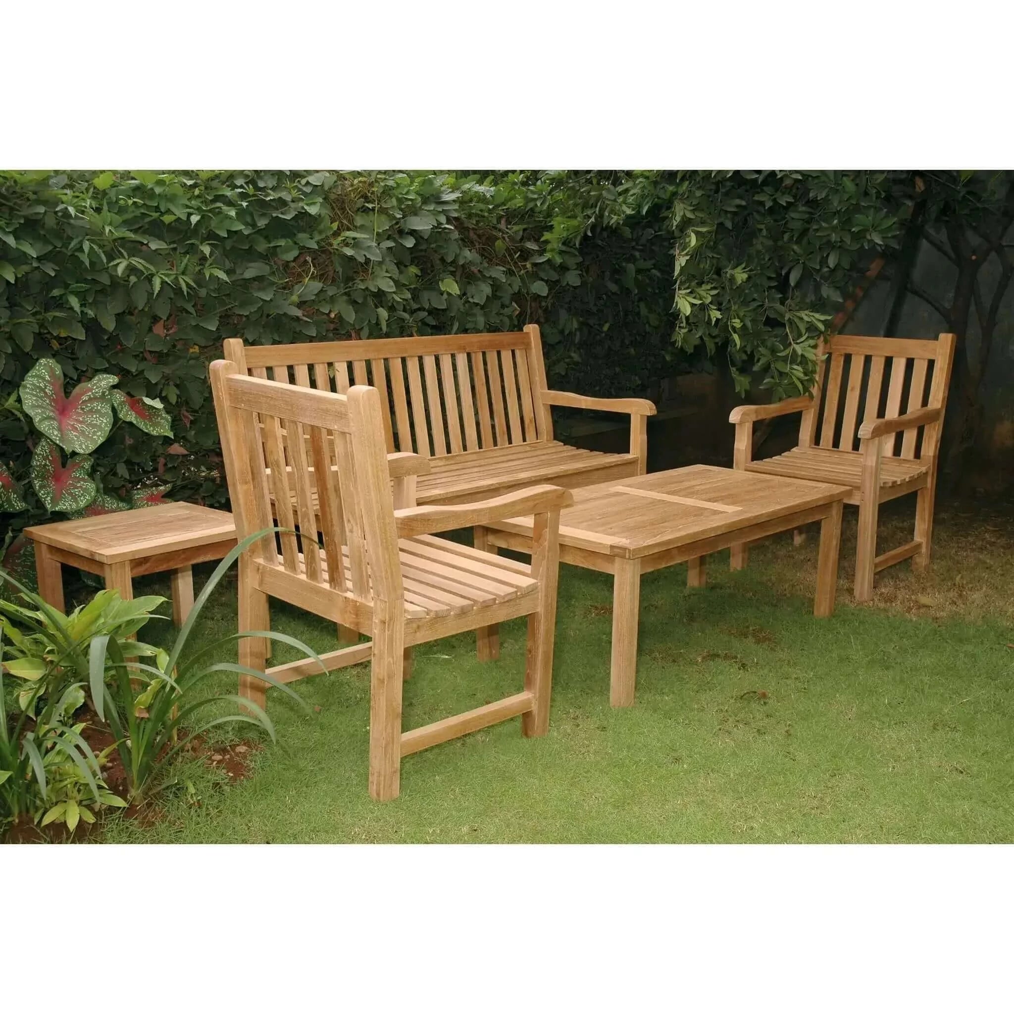 Anderson Teak Classic 3-Seater 5-Pieces Conversation Set-44