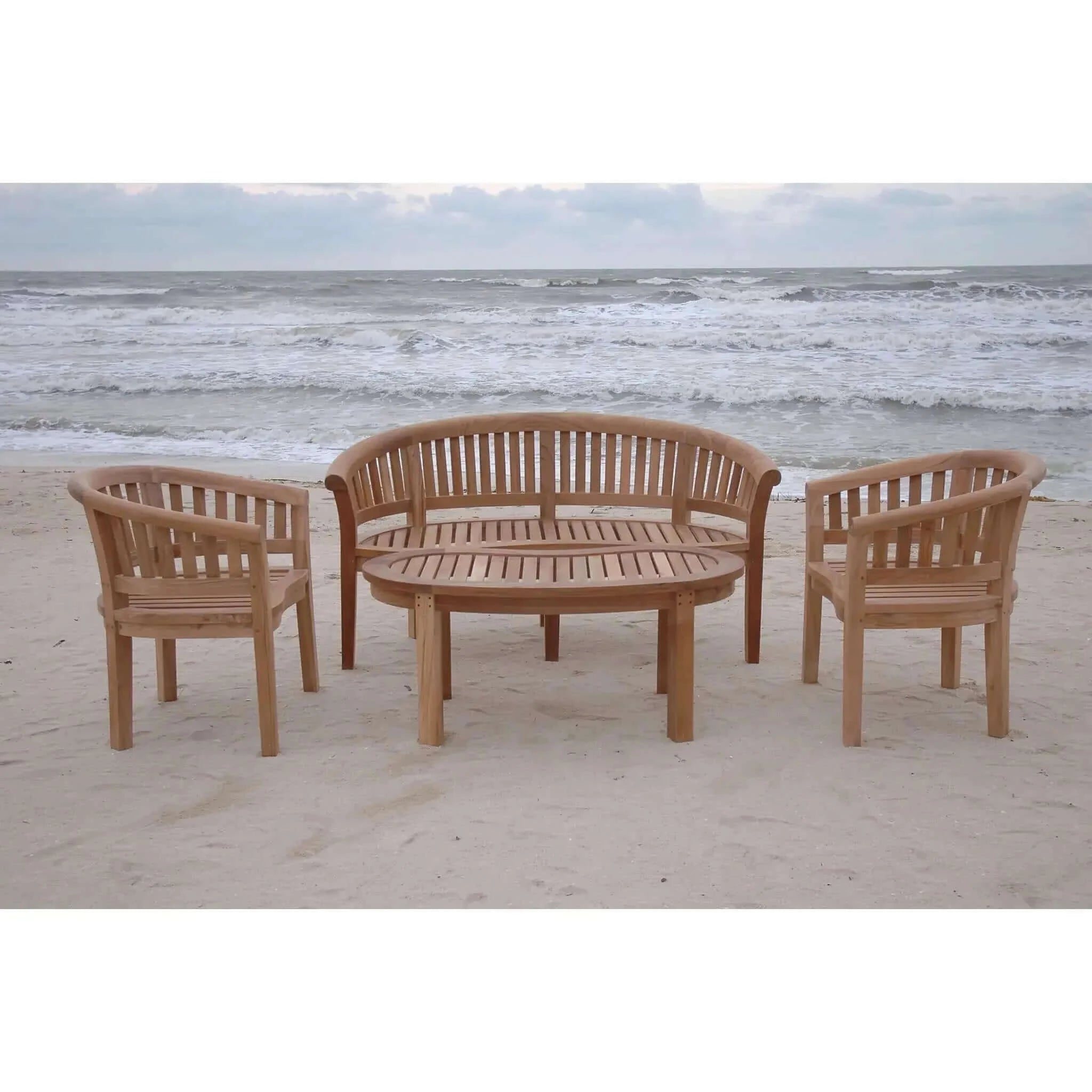 Anderson Teak Curve 4-Pieces Conversation Set-5