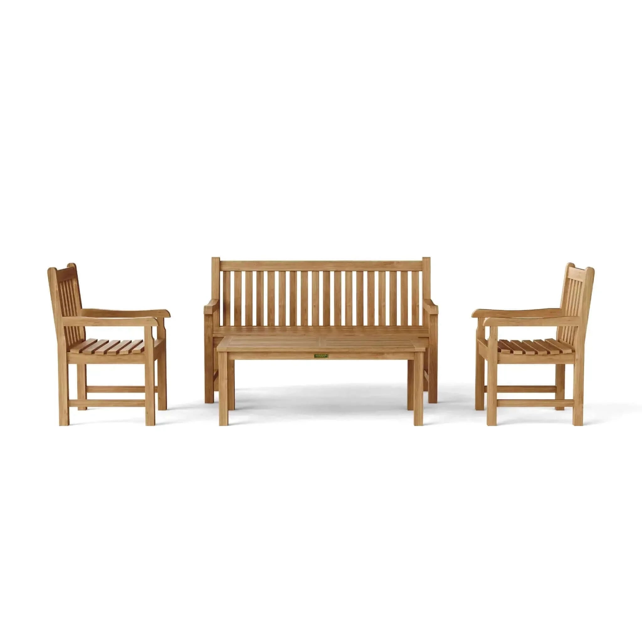 Anderson Teak Classic 3-Seater 4-Pieces Conversation Set-6