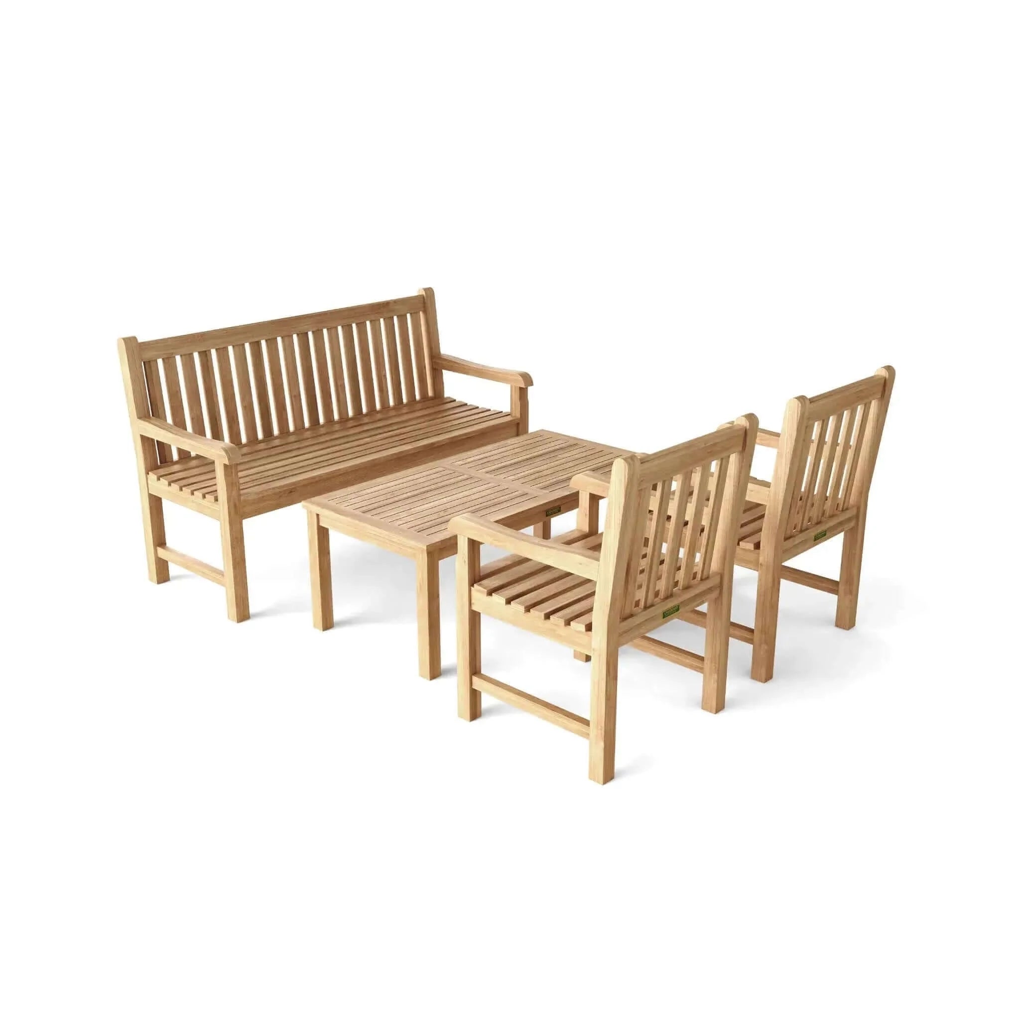 Anderson Teak Classic 3-Seater 4-Pieces Conversation Set-6