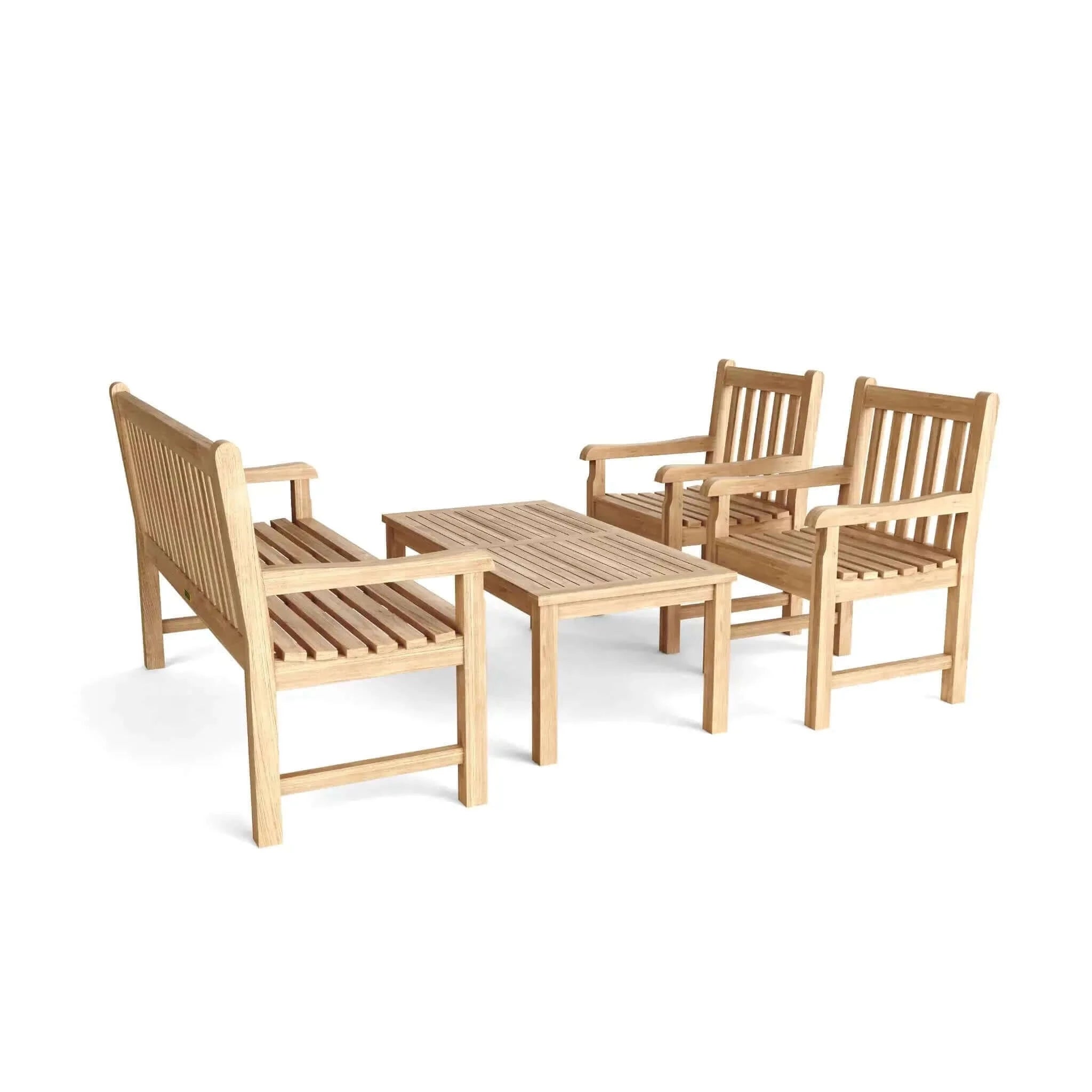 Anderson Teak Classic 3-Seater 4-Pieces Conversation Set-6