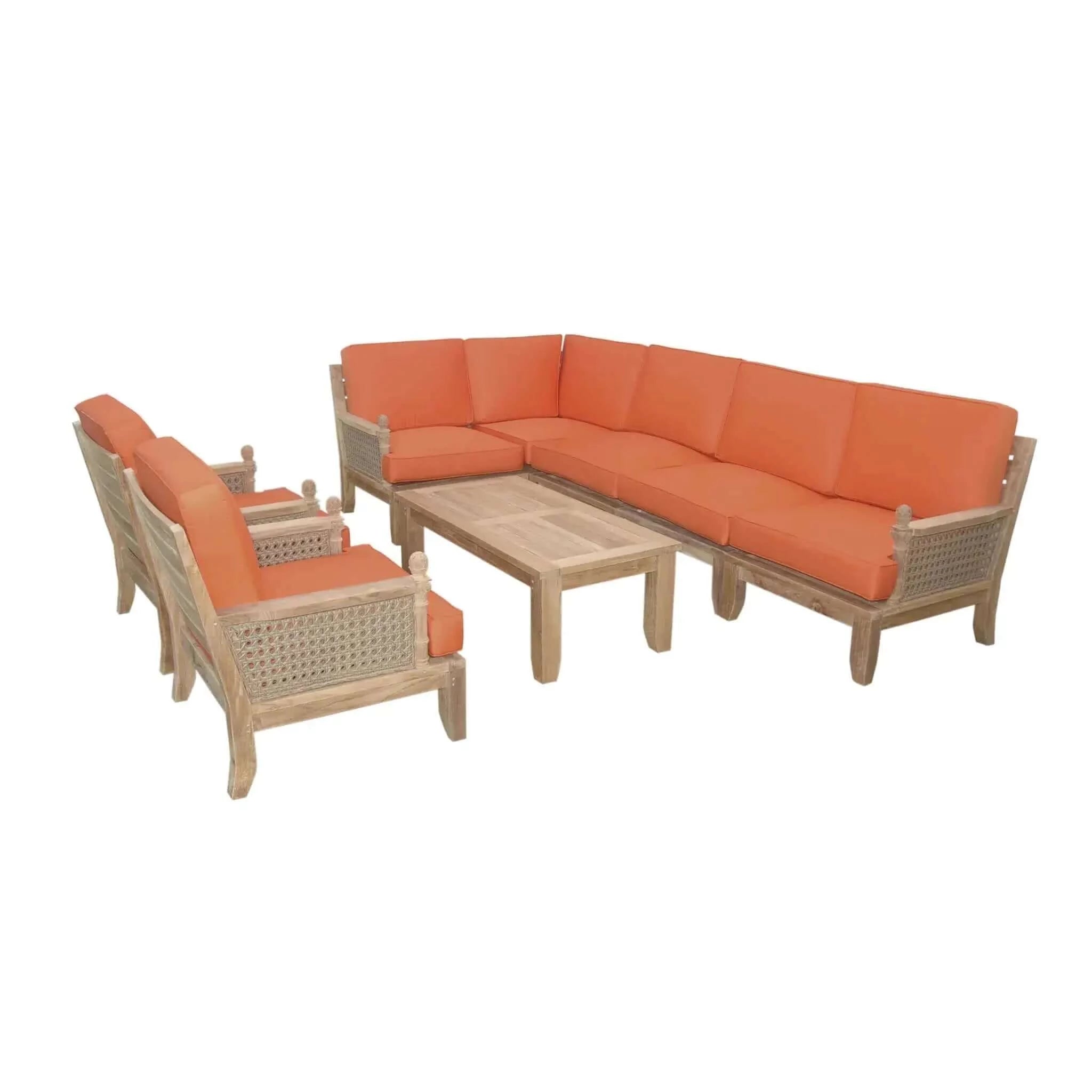 Anderson Teak Luxe 8-Pieces Modular  Set-74