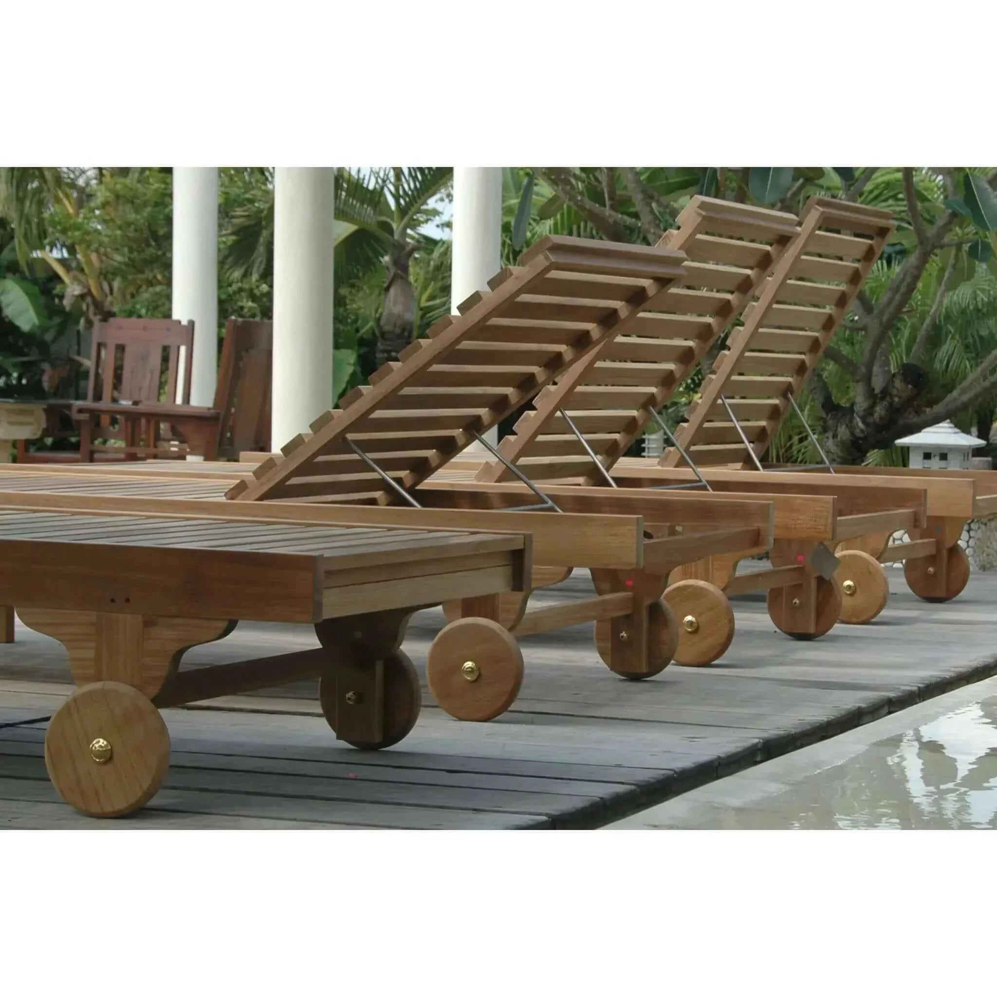 Anderson Teak Capri Sun Lounger 4-Pieces Set SL-071