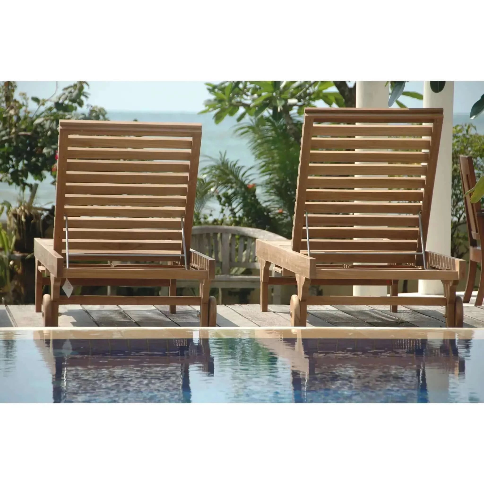 Anderson Teak Capri Sun Lounger 4-Pieces Set SL-071