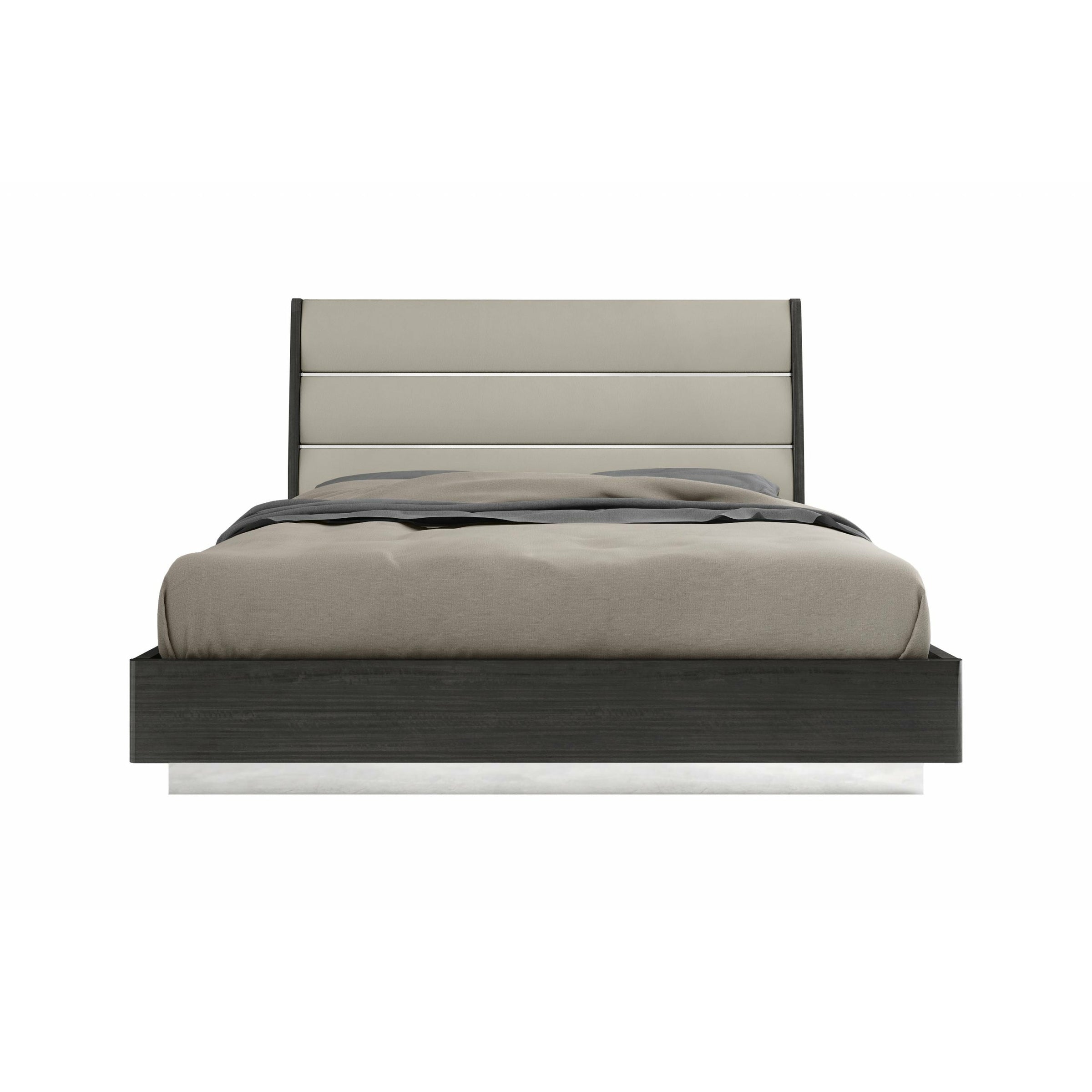 Whiteline Modern Living - Pino Bed King BK1752-DGRY/LGRY