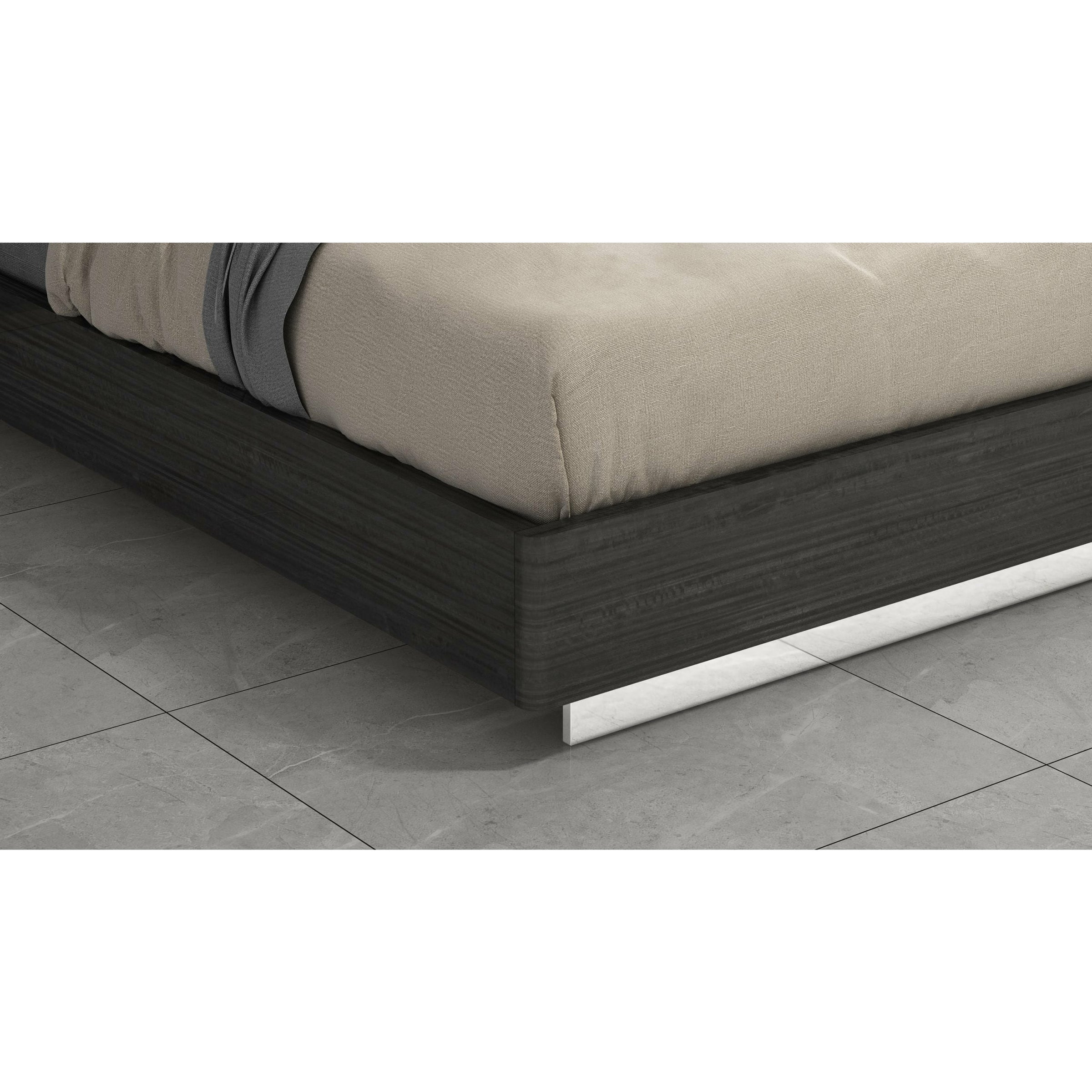 Whiteline Modern Living - Pino Bed King BK1752-DGRY/LGRY