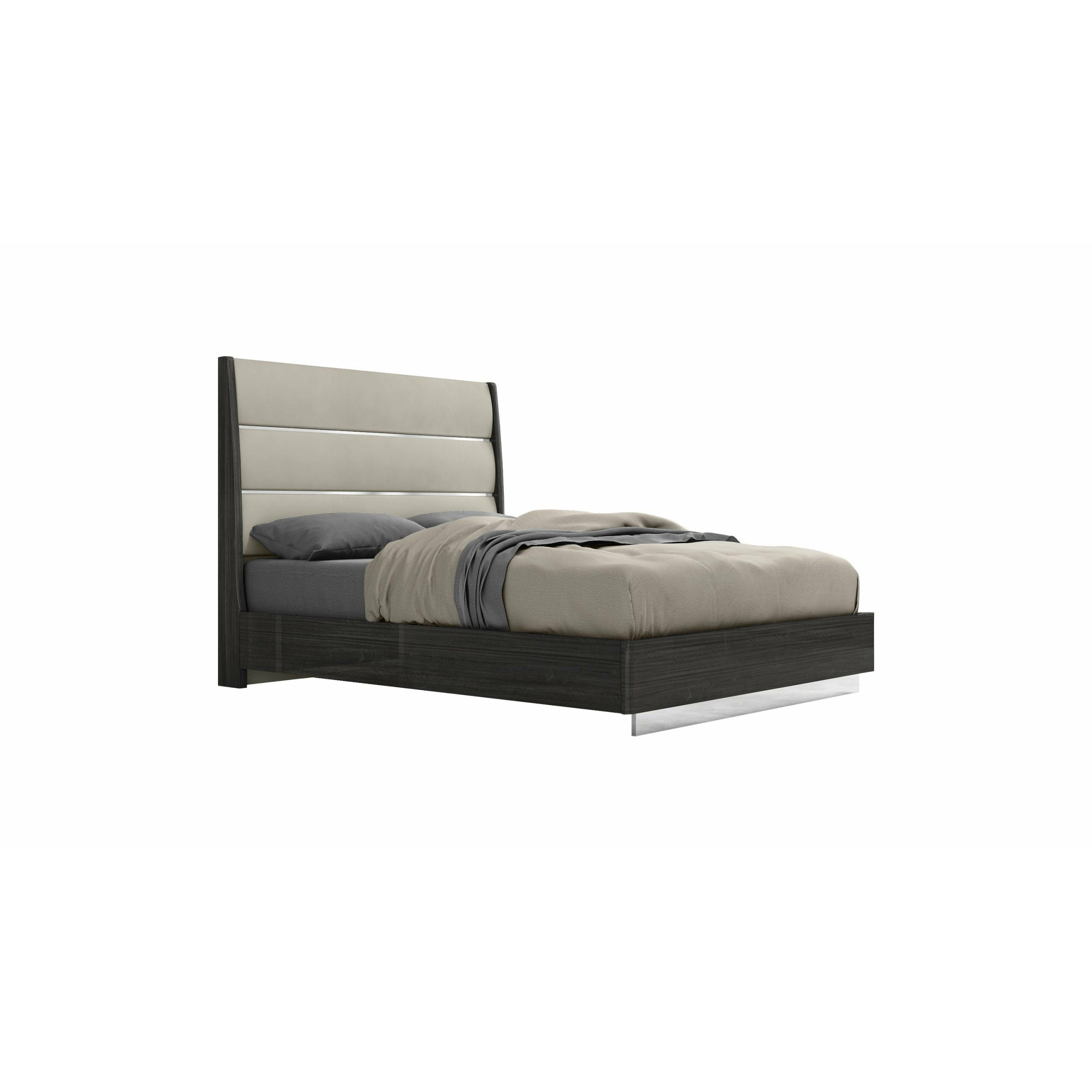 Whiteline Modern Living - Pino Bed Queen BQ1752-DGRY/LGRY