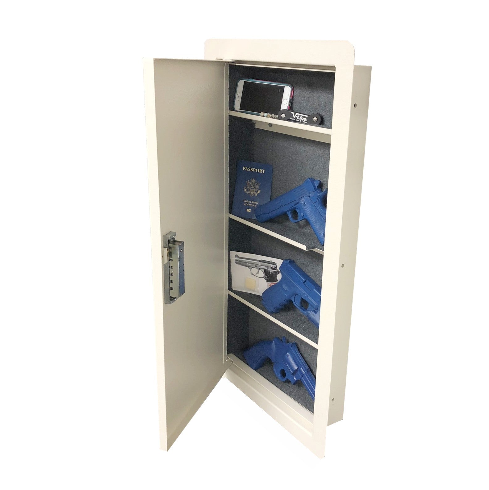 VLine Quick Vault XL – In Wall Handgun Safe