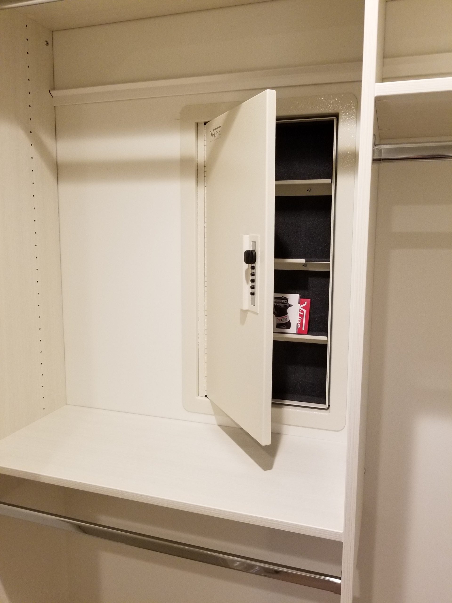 VLine Quick Vault XL – In Wall Handgun Safe