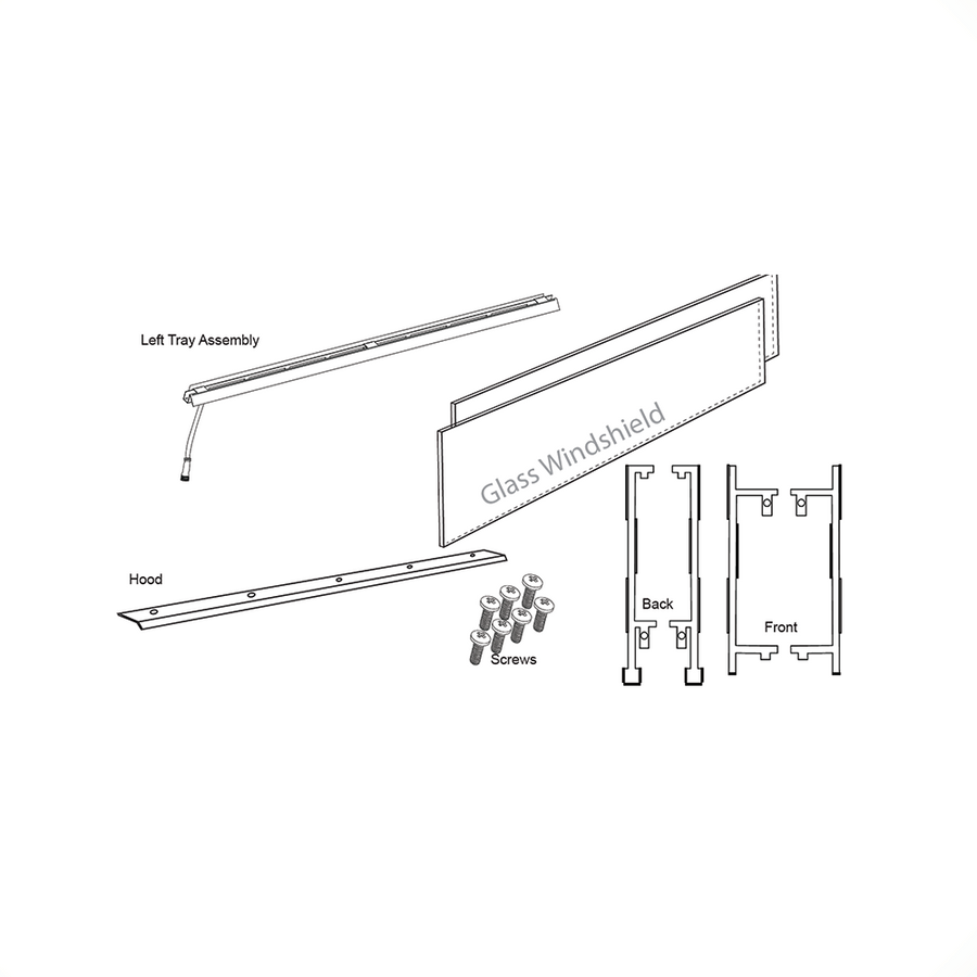 Cedar Creek Fireplace 48"  See-Thru Kit - RFP78004