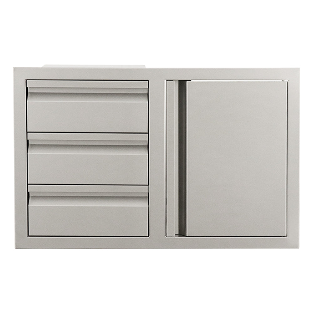 Renaissance Triple Drawer with Single Door Combo - VDC2