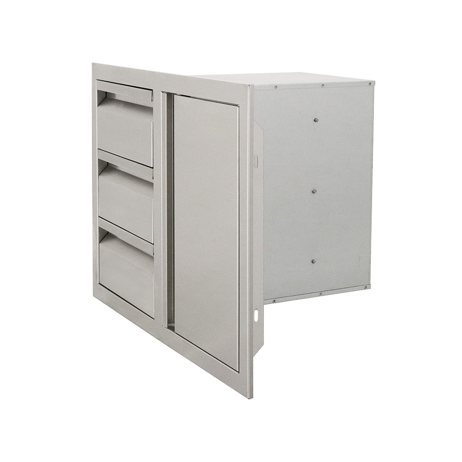 Renaissance Triple Drawer with Single Door Combo - VDC2