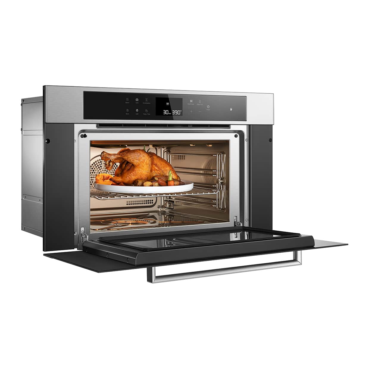 ROBAM 30-Inch Built-In Convection Wall Oven with Air Fry & Steam Cooking in Stainless Steel (CQ762S)