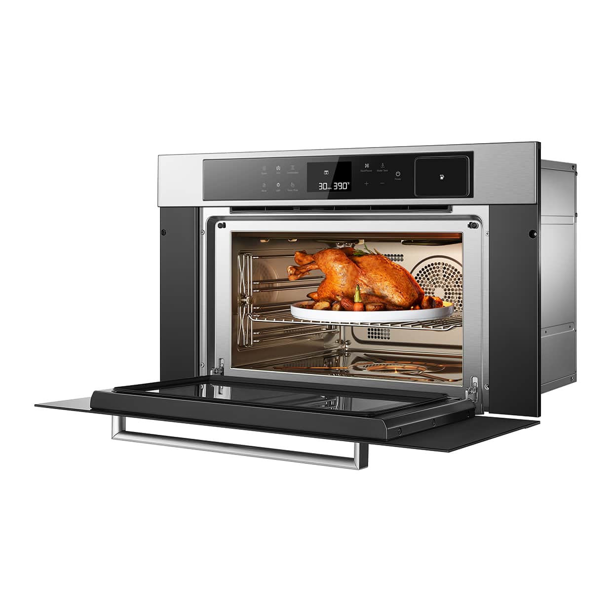 ROBAM 30-Inch Built-In Convection Wall Oven with Air Fry & Steam Cooking in Stainless Steel (CQ762S)