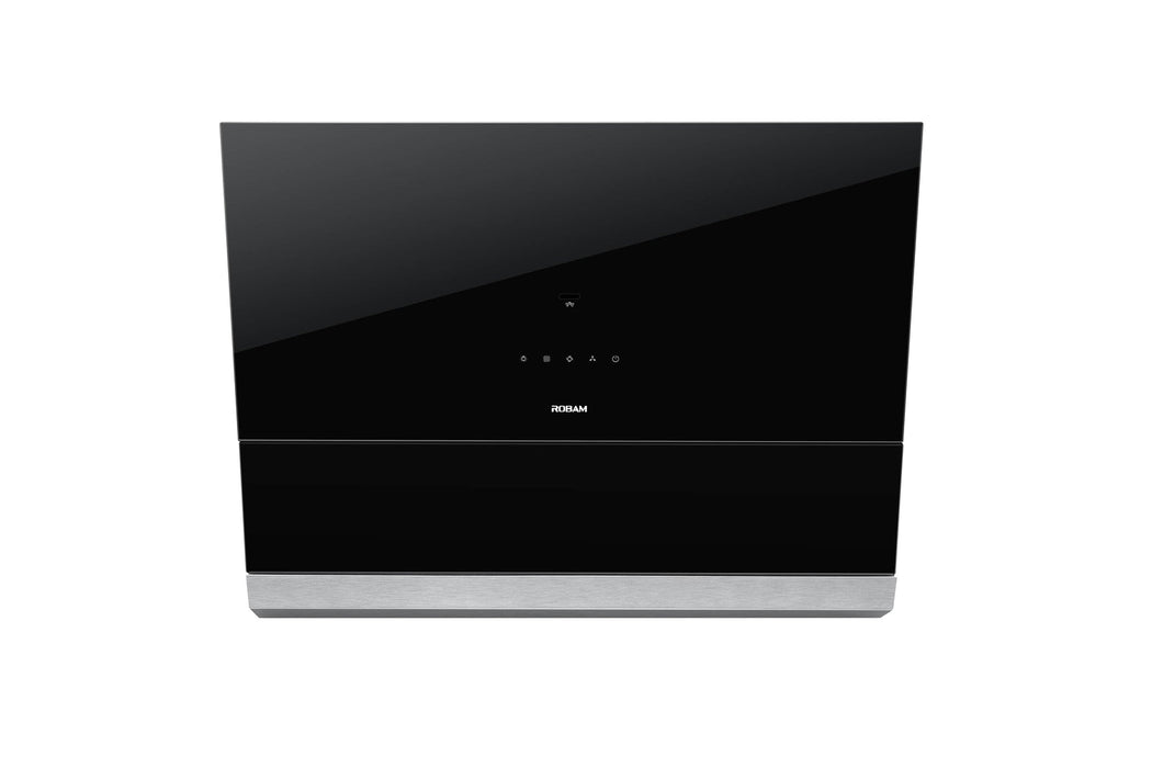 ROBAM 30-Inch Under Cabinet/Wall Mounted Range Hood in Tempered Onyx Black Glass (A671)
