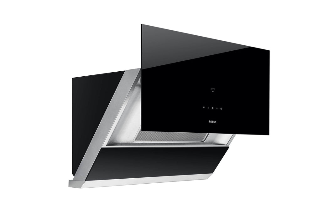 ROBAM 4-Piece Appliance Package - 30-Inch 4 Burners Gas Cooktop, Under Cabinet/Wall Mounted Range Hood, Dishwasher and Wall Oven in Stainless Steel AP4-G413-A671