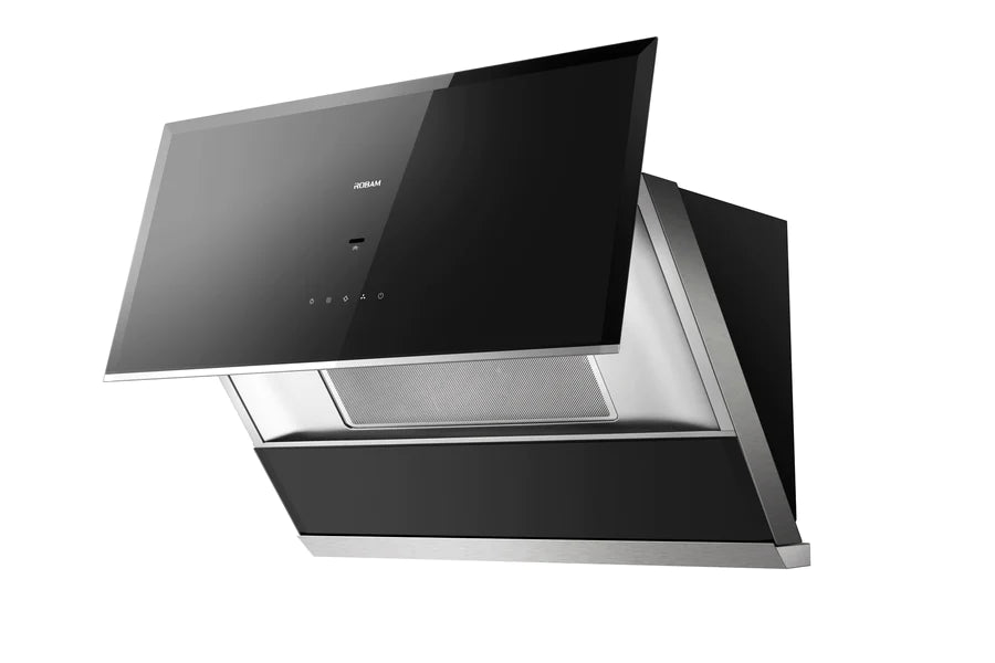 ROBAM 30-Inch Under Cabinet/Wall Mounted Wave-Sensor Range Hood in Black (A672)