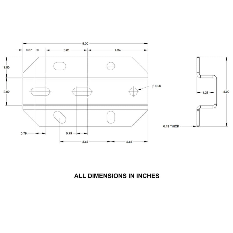 Ropeflex Bracket Adapter for RX2100 (38-3045)