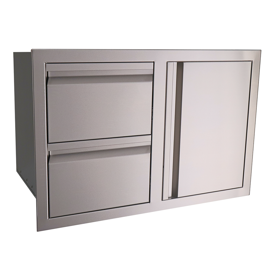 Renaissance Double Drawers with Single Door Combo - VDC1