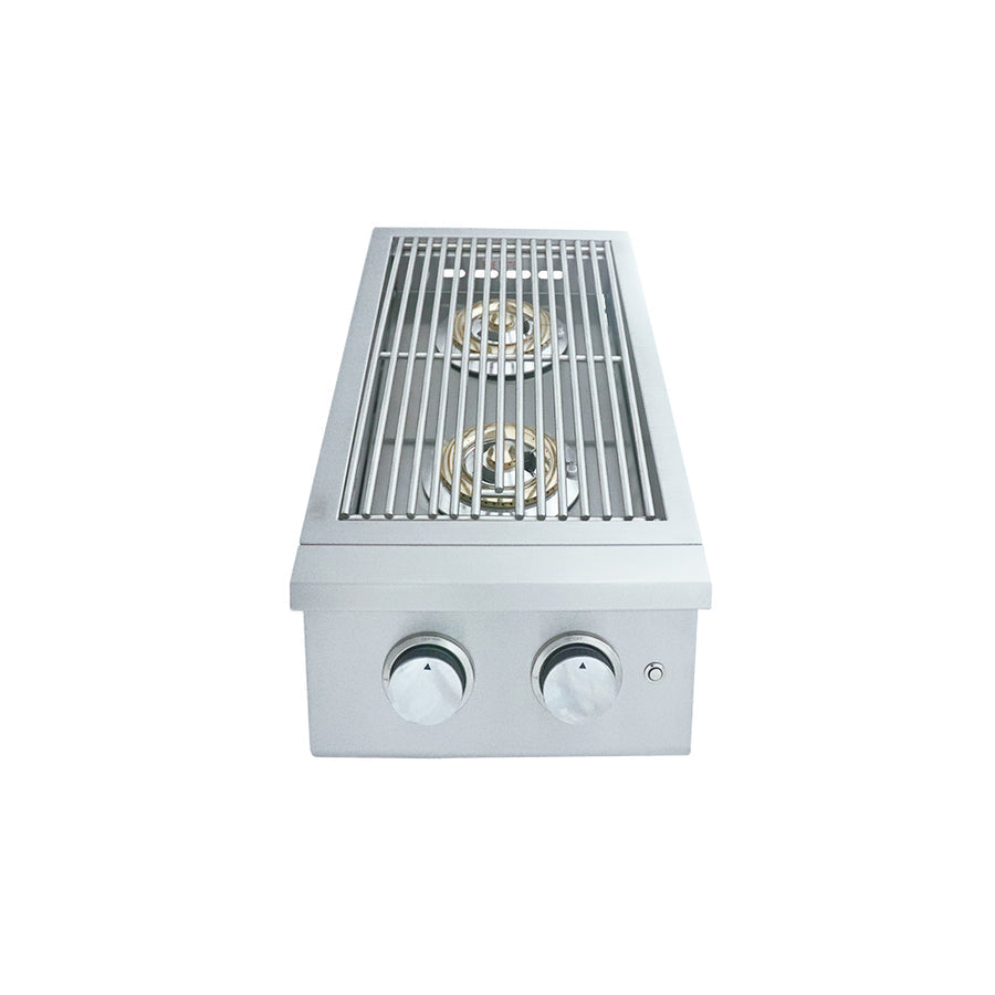 Renaissance Premier Double Side Burner w/ LED Lights - RJCSSBL