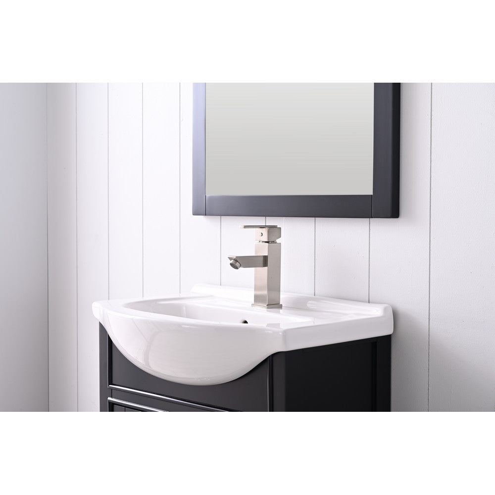 Design Element S05-24-WT Marian 24 Inch Freestanding Single Sink Bathroom Vanity