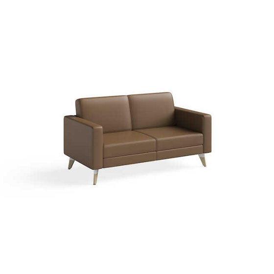 Safco Resi Lounge Loveseat w/ Wooden Legs 224736