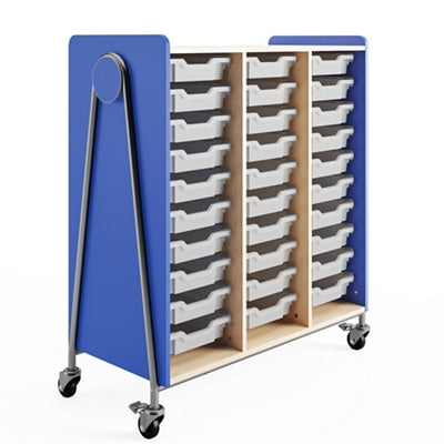 Safco Whiffle Triple Storage Cart - 48” 223986