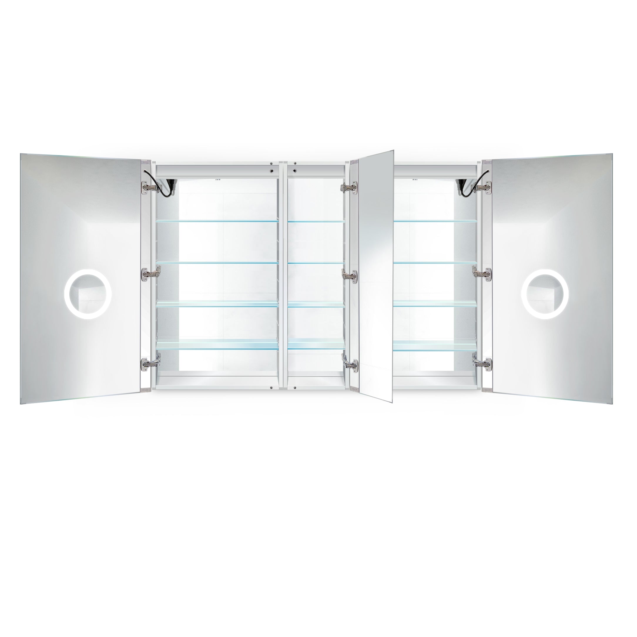 Krugg Svange 60″ X 42″ DLRR Double LED Medicine Cabinet w/Dimmer & Defogger