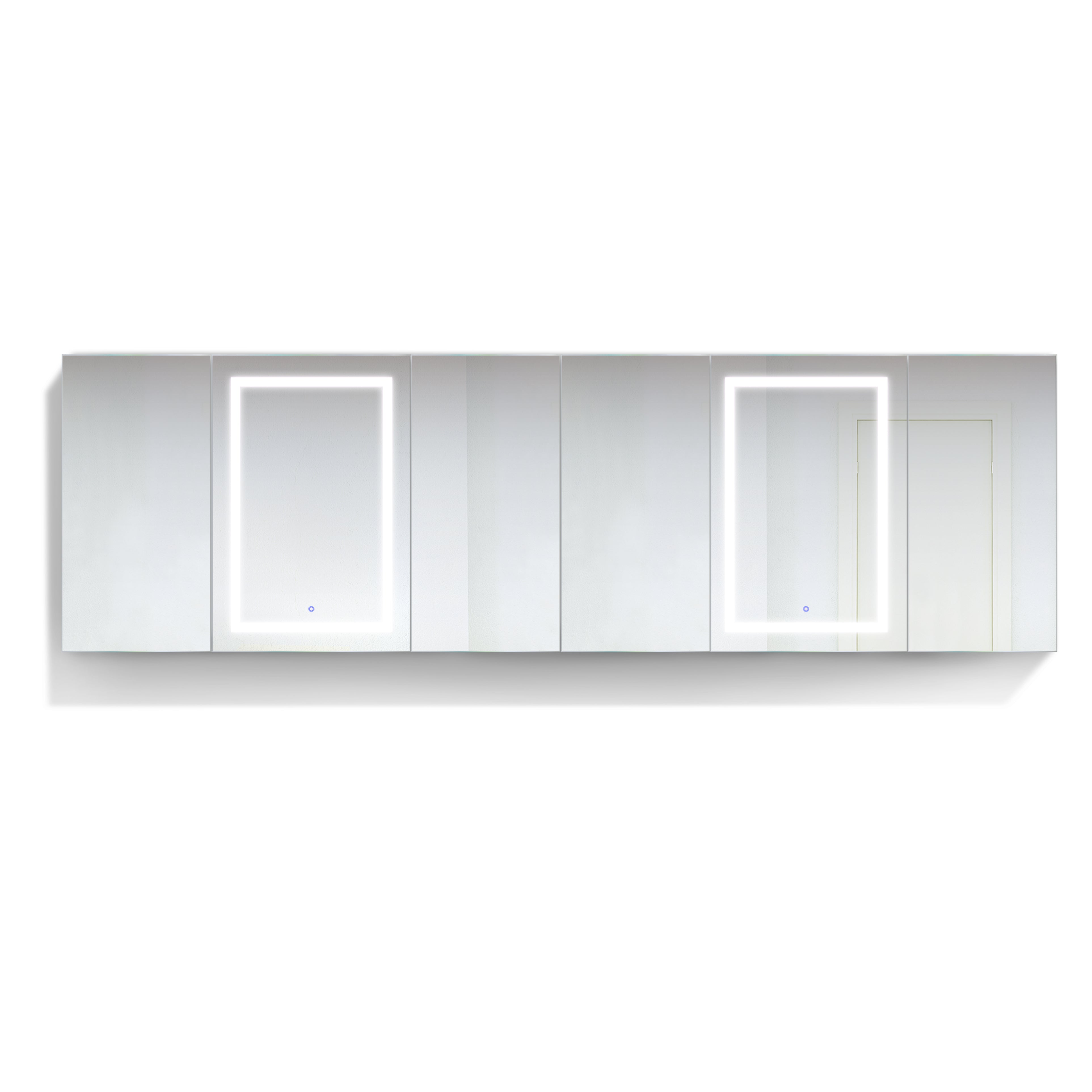 Krugg Svange 12036DLLLRRR ″120 X 36″ LED Medicine Cabinet w/Dimmer & Defogger