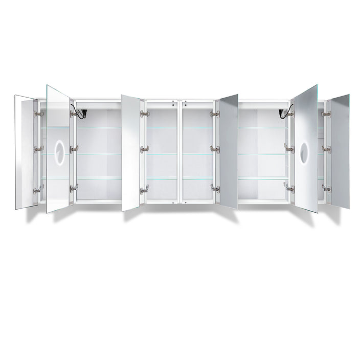 Krugg Svange 96″ X 36″ LED Medicine Cabinet w/Dimmer & Defogger 9636DLLLRRR