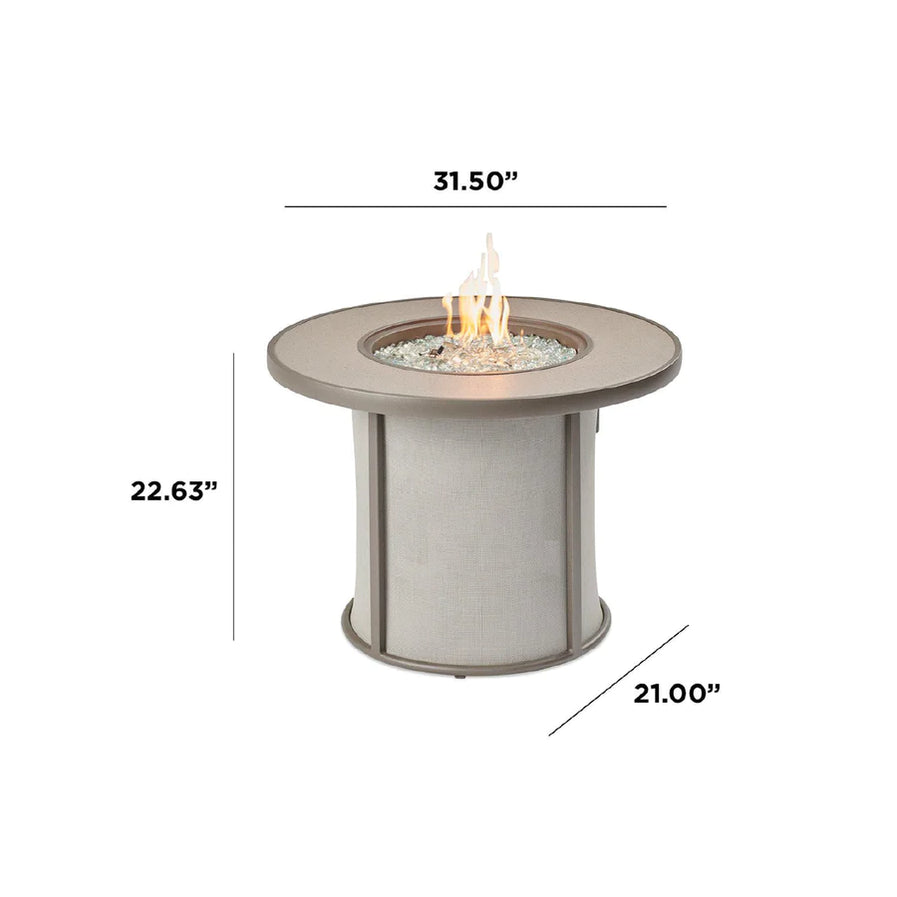 Outdoor Greatroom  Stonefire 31-Inch Round Gas Fire Pit Table SF-32-K